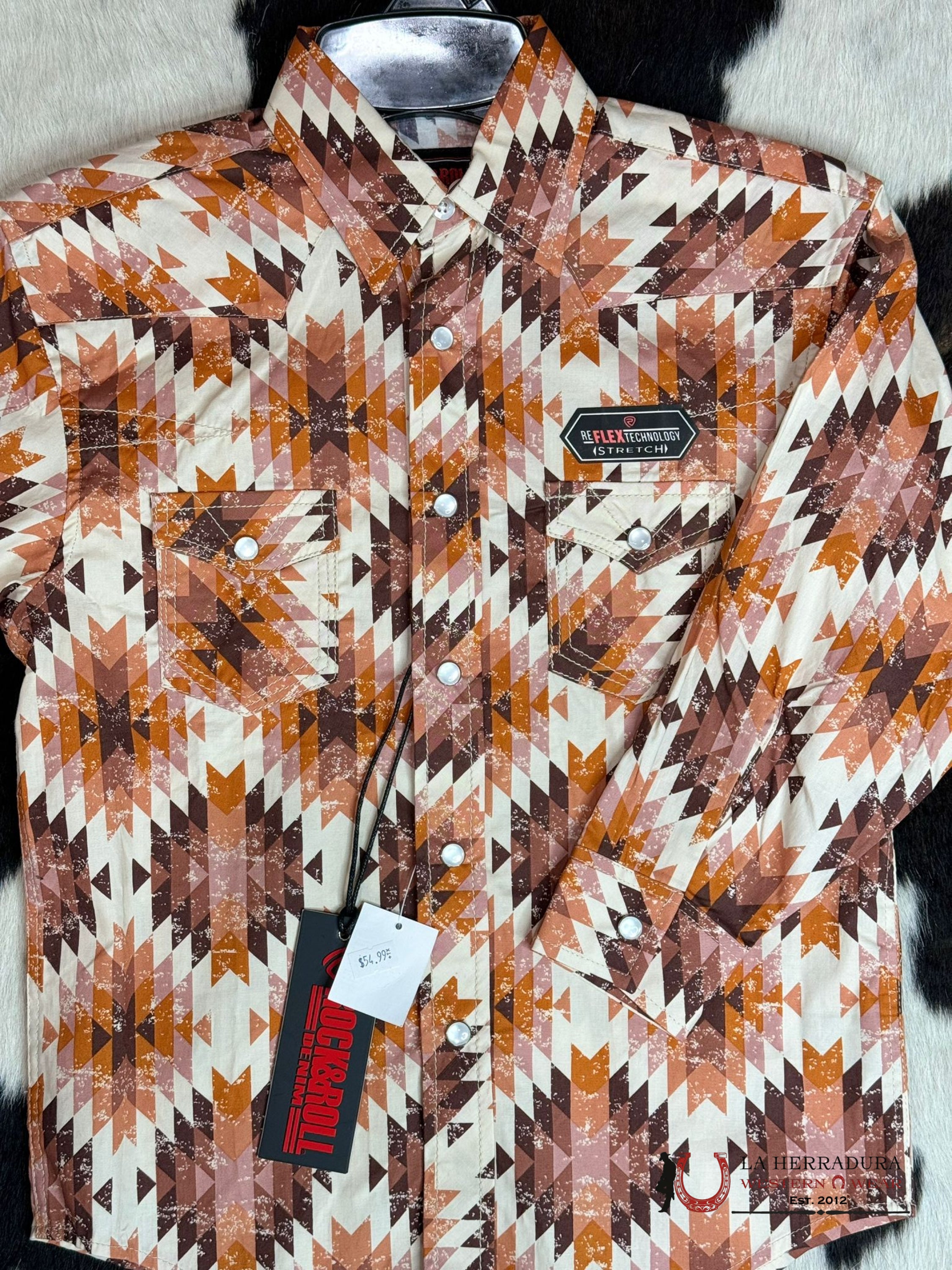 Shirts For Kisd Rock&Roll Rustic Naranja Niños