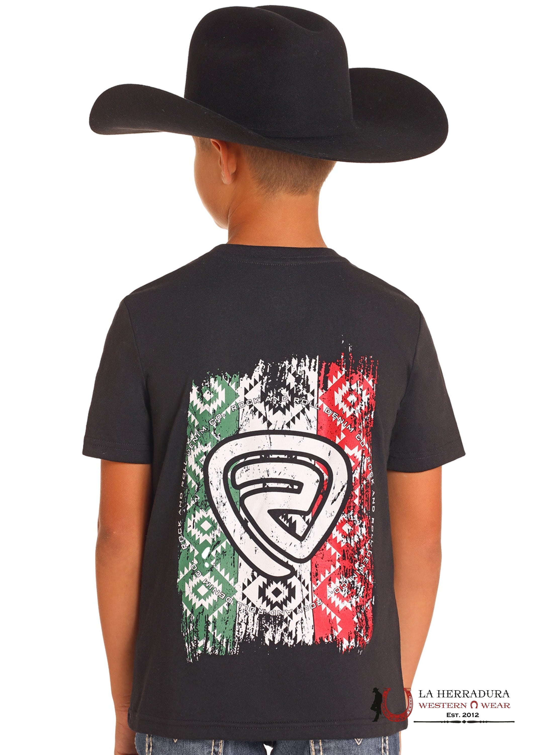 ROCK&ROLL KIDS -BOYS SS BLACK GRAPHIC TEE BB21T05057 NIÑOS