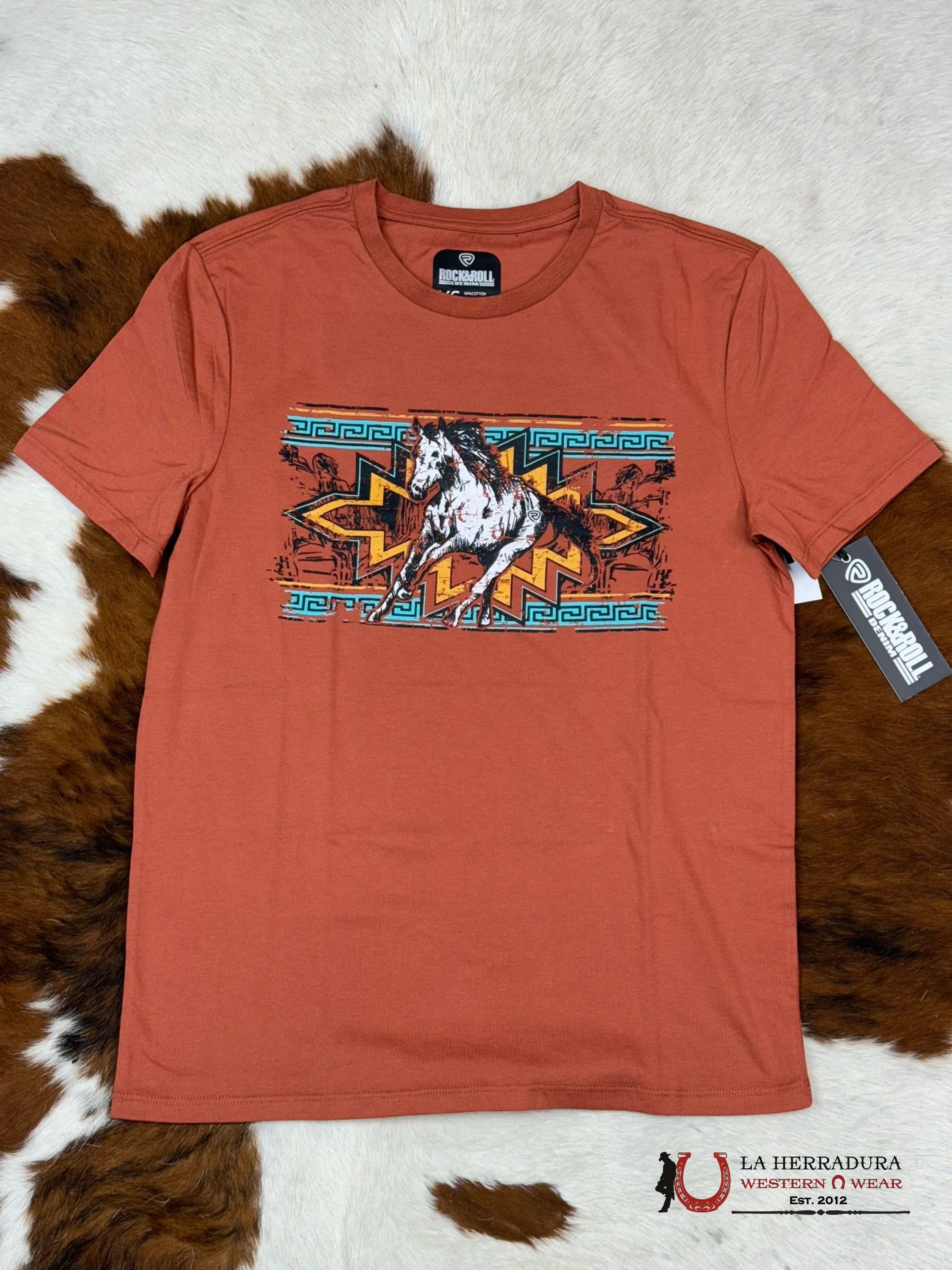 ROCK&ROLL KIDS -BOYS SS RUST RR GRAPHIC TEE BB21T02426 NIÑOS