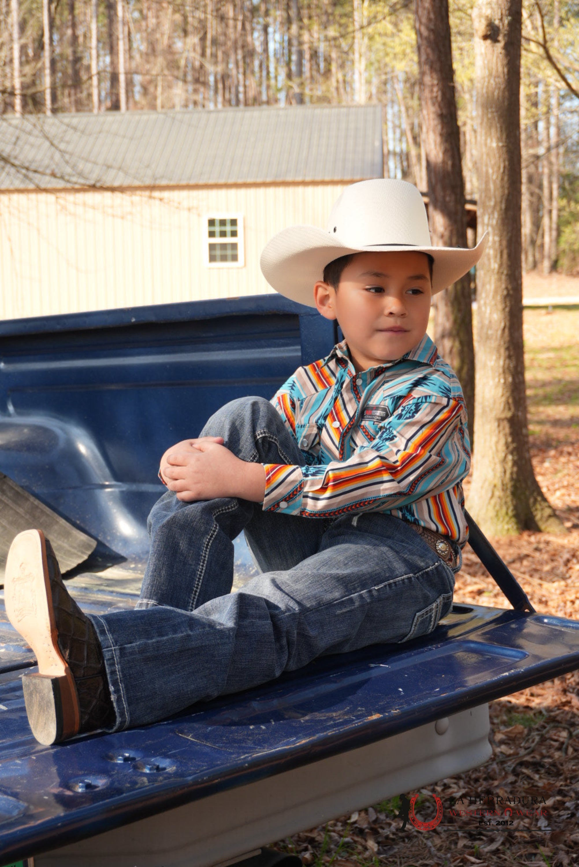 ROCK&ROLL KIDS -BOYS TAN LS AZTEC STRIPE SNAP RRBSOSR095 NIÑOS