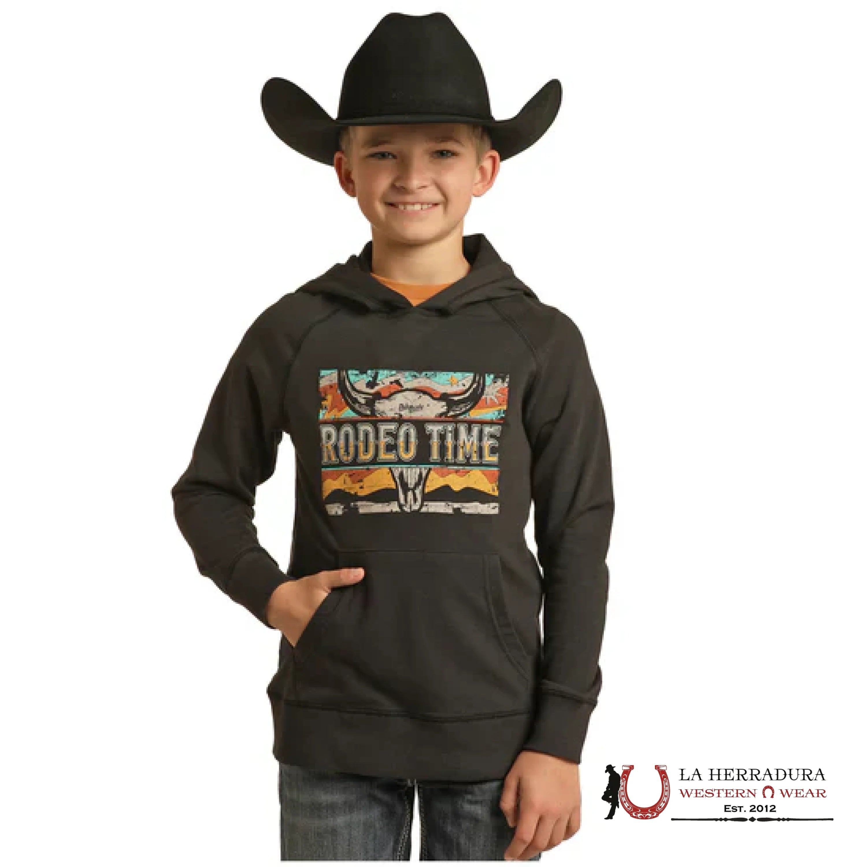 ROCK&ROLL KIDS HOODIE- BOYS BLACK DALE GRAPHIC RRBT94R0J5 NIÑOS