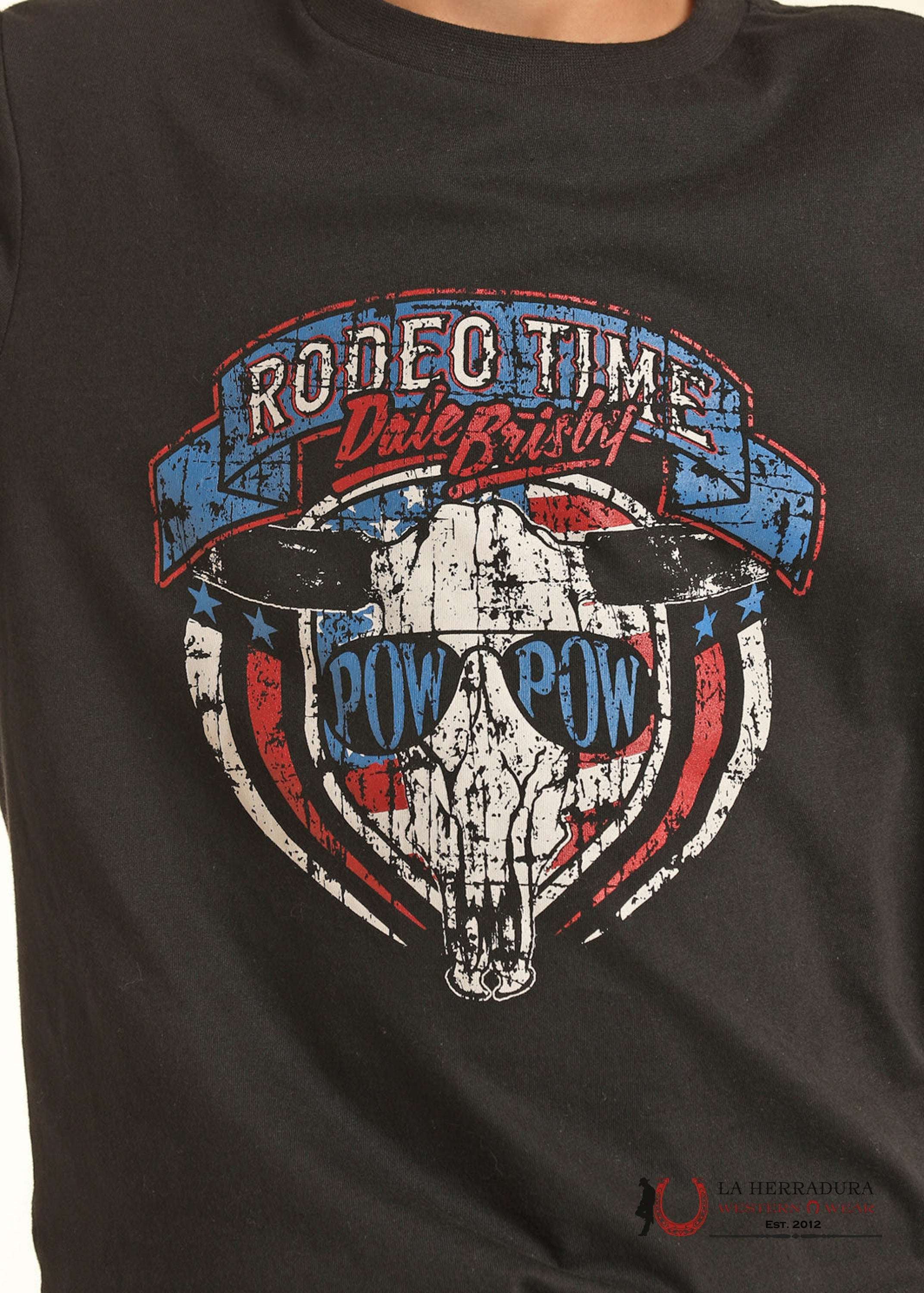 ROCK&ROLL KIDS TSHIRT -BOYS BLACK DALE GRAPHIC TEE SS RRBT21R12R NIÑOS