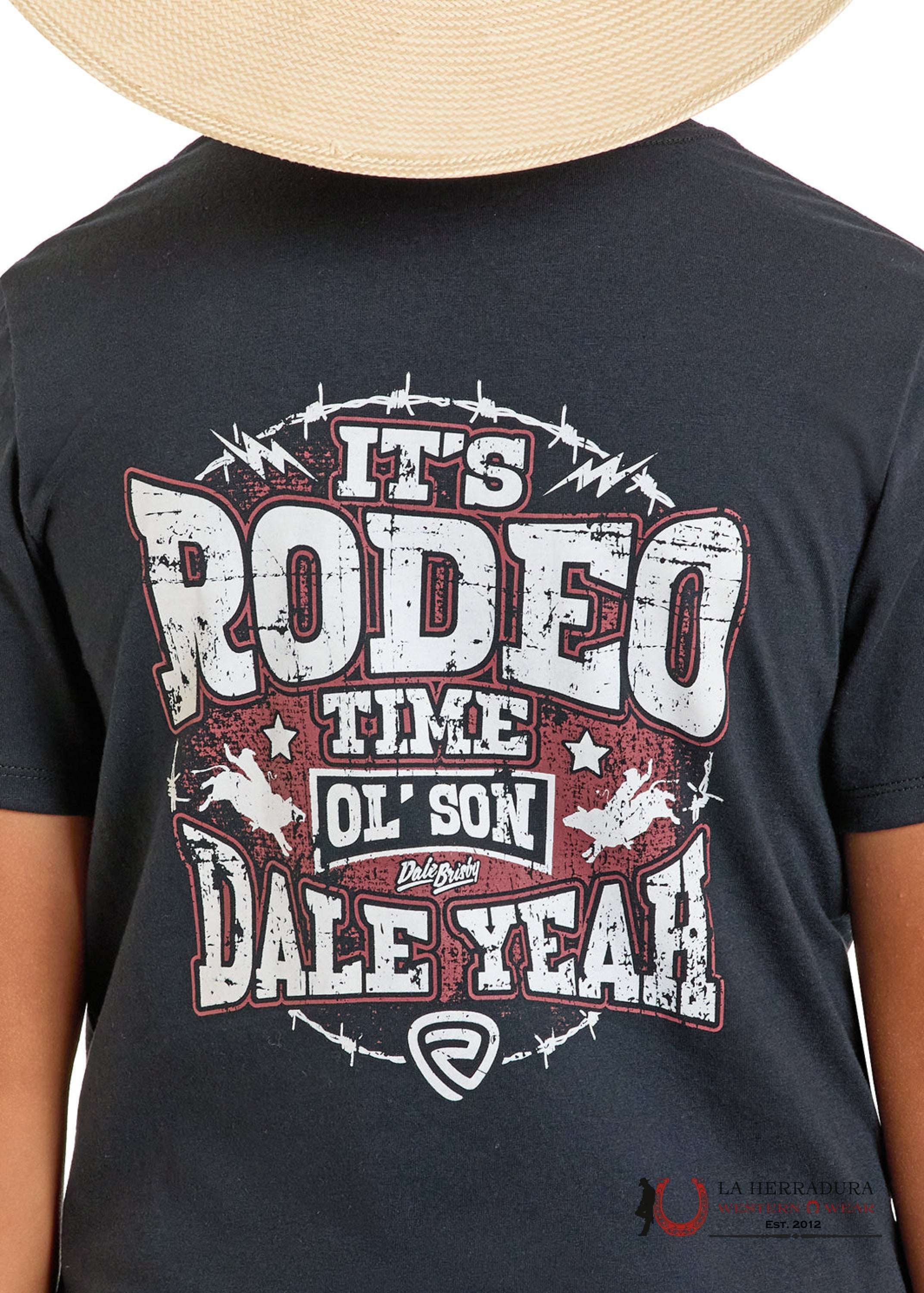 ROCK&ROLL KIDS TSHIRT -BOYS BLACK DALE OL’ SON GRAPHIC SS BB21T06793 NIÑOS