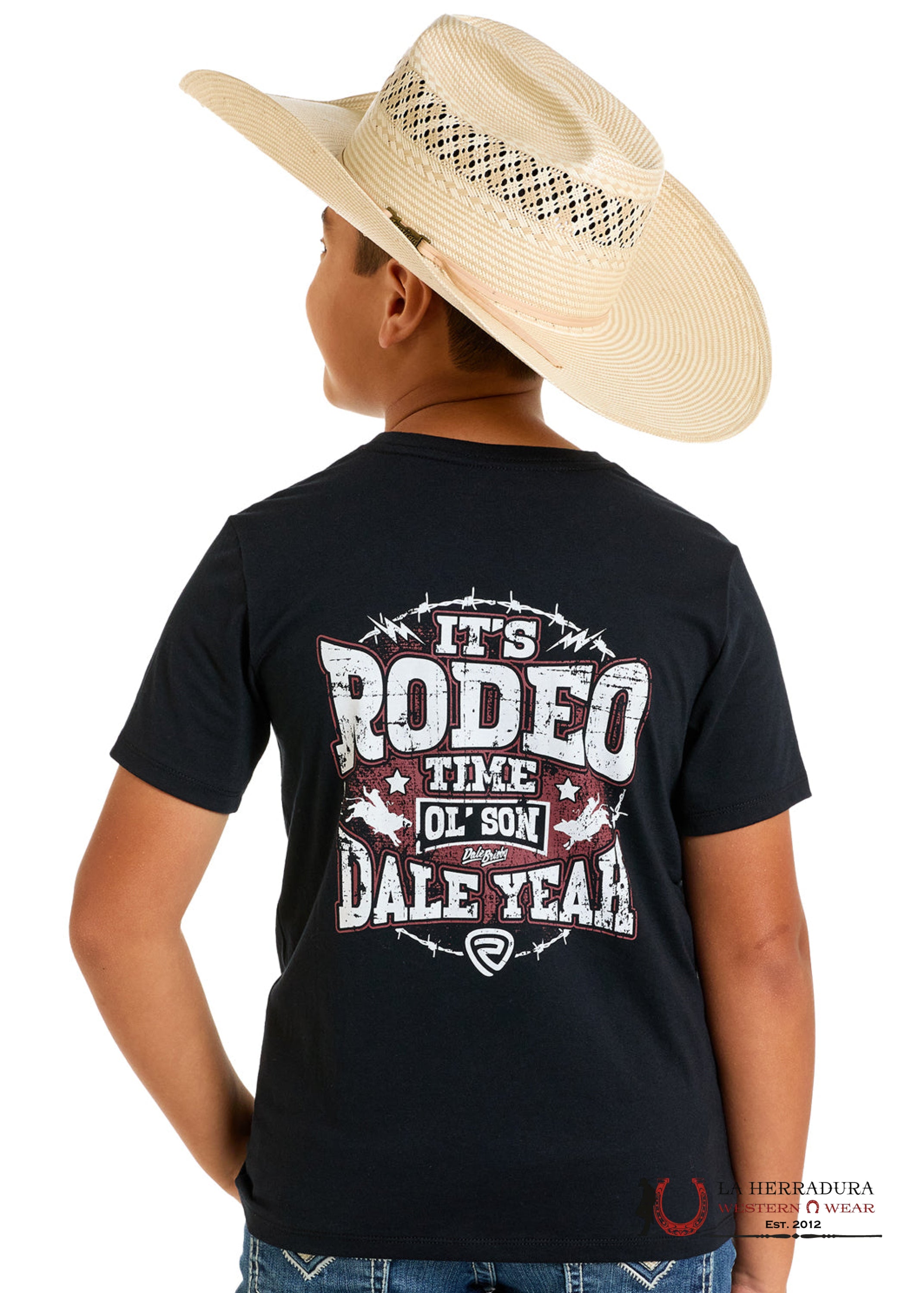 ROCK&ROLL KIDS TSHIRT -BOYS BLACK DALE OL’ SON GRAPHIC SS BB21T06793 NIÑOS