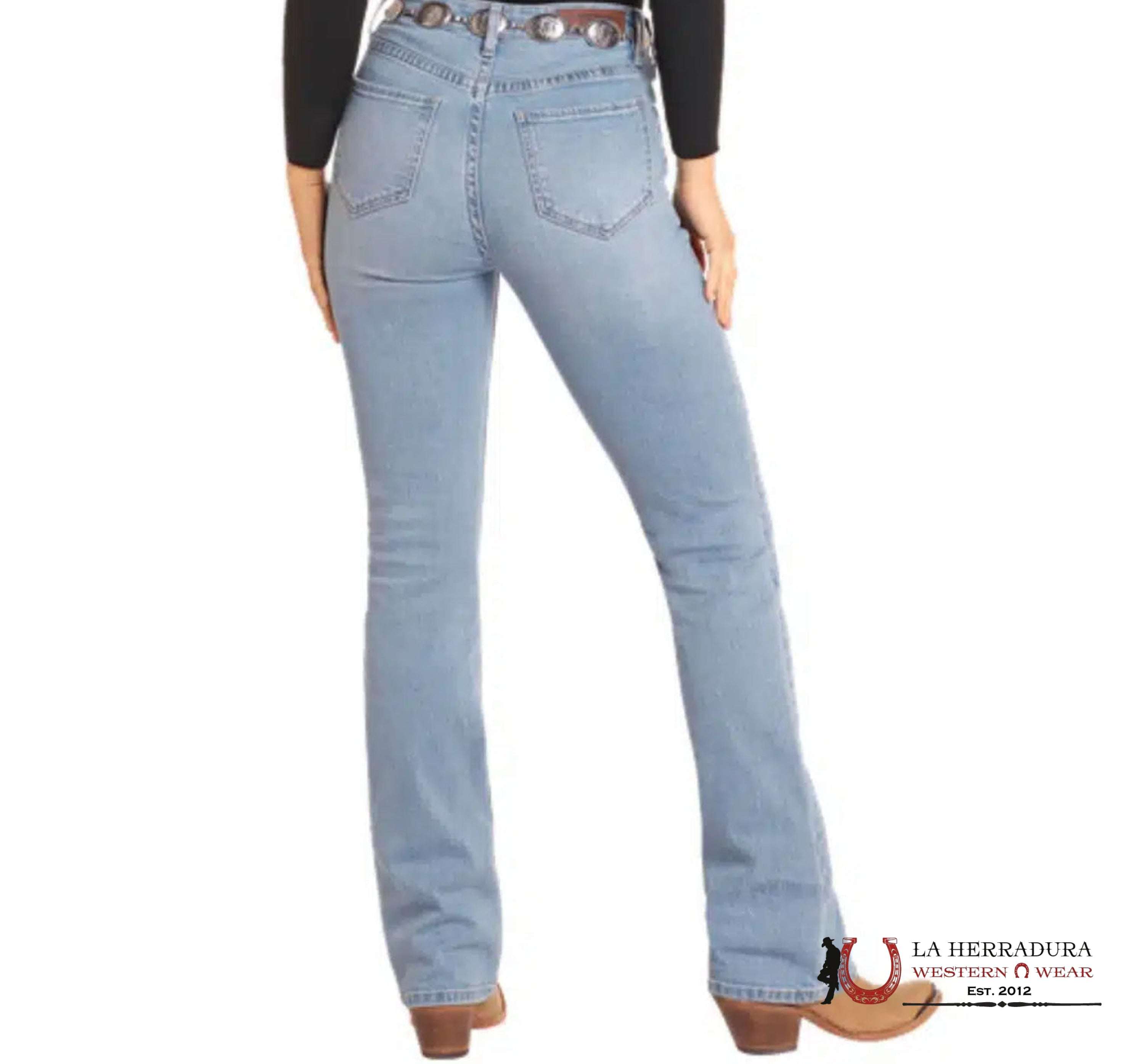 ROCK&ROLL LIGHT WASH DETAIL POCKET HIGH RISE BOOT BW4HD04766 ROCK&ROLL JEANS WOMEN