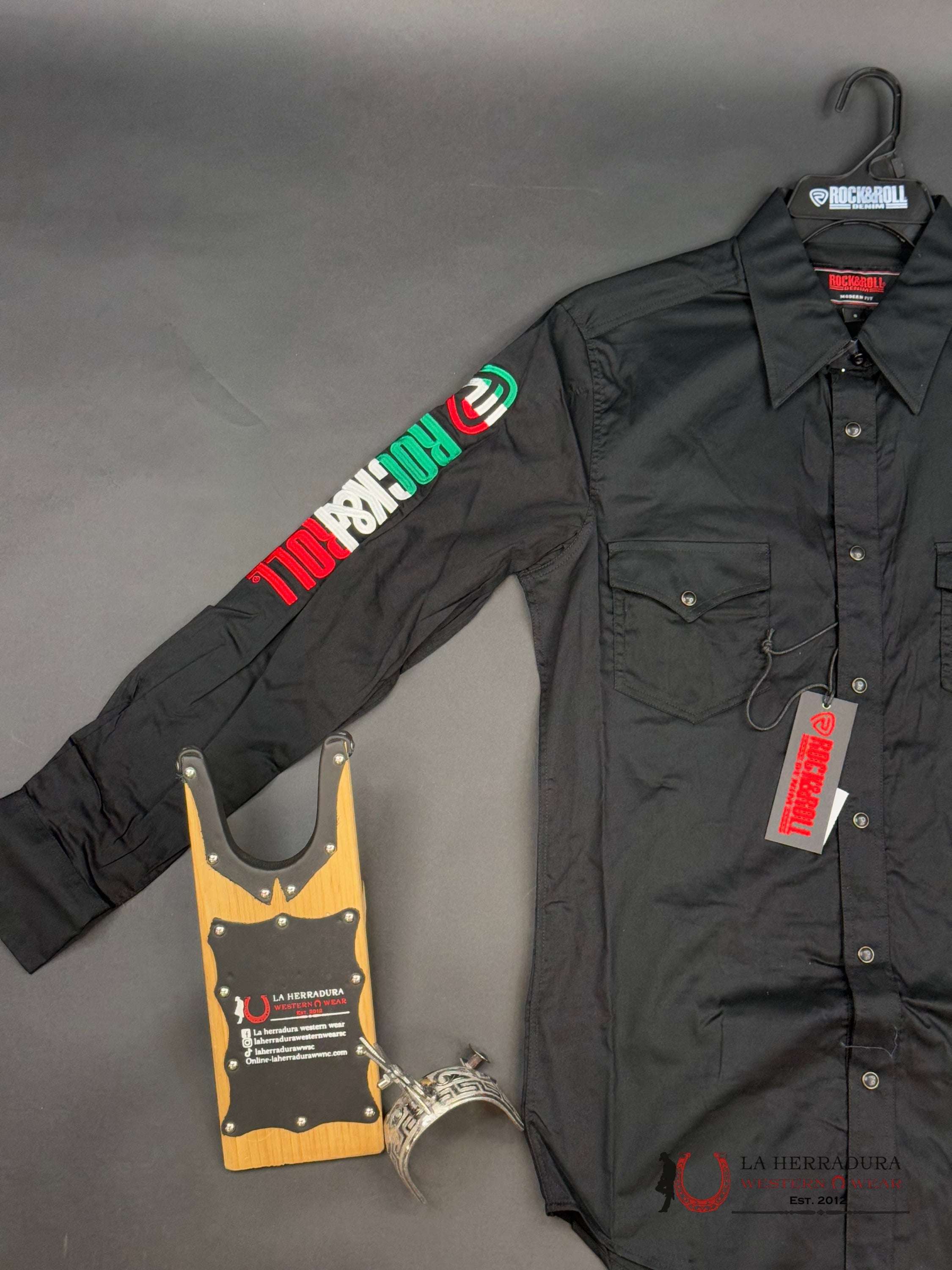 Rock&Roll Long Sleeve Black Ropa Hombres