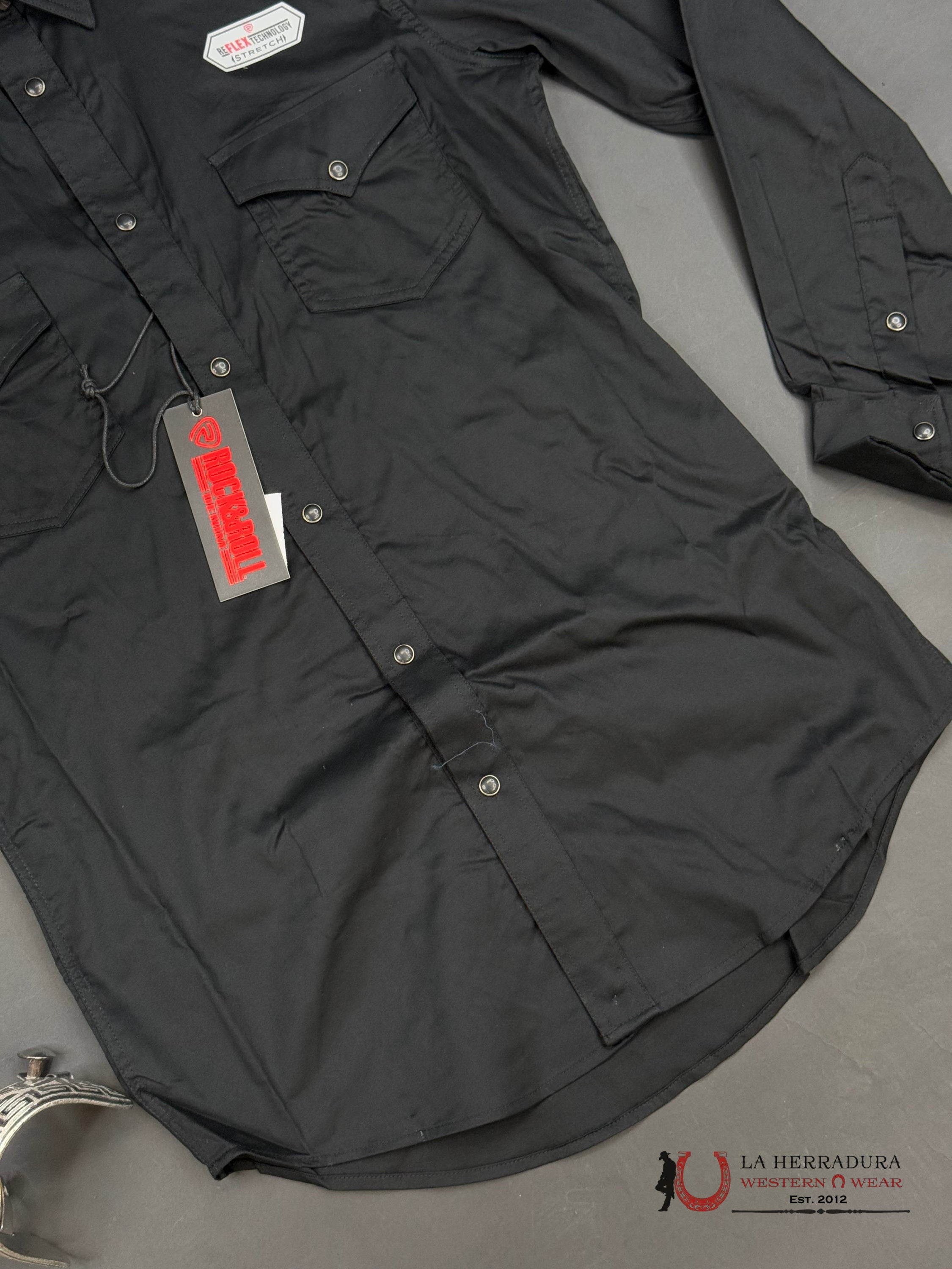 Rock&Roll Long Sleeve Black Ropa Hombres