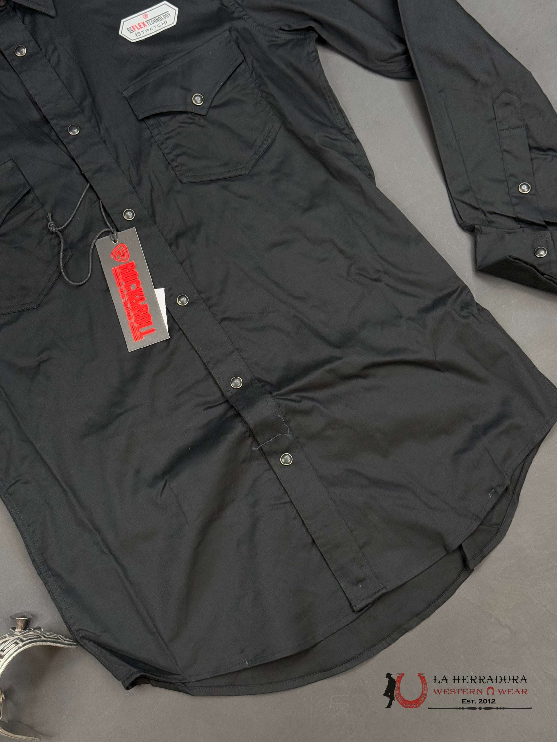 Rock&Roll Long Sleeve Black Ropa Hombres