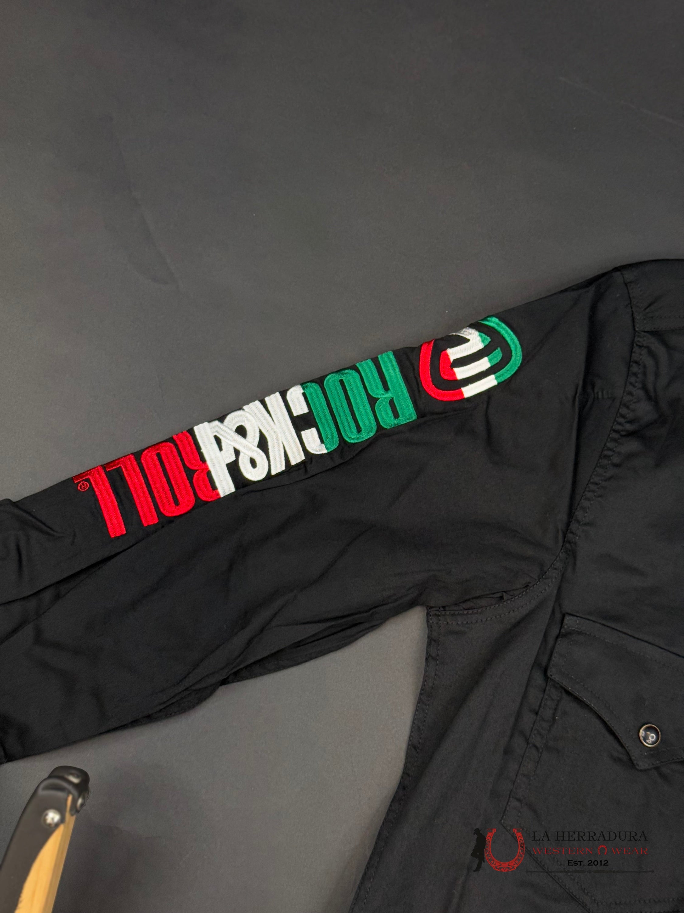 Rock&Roll Long Sleeve Black Ropa Hombres