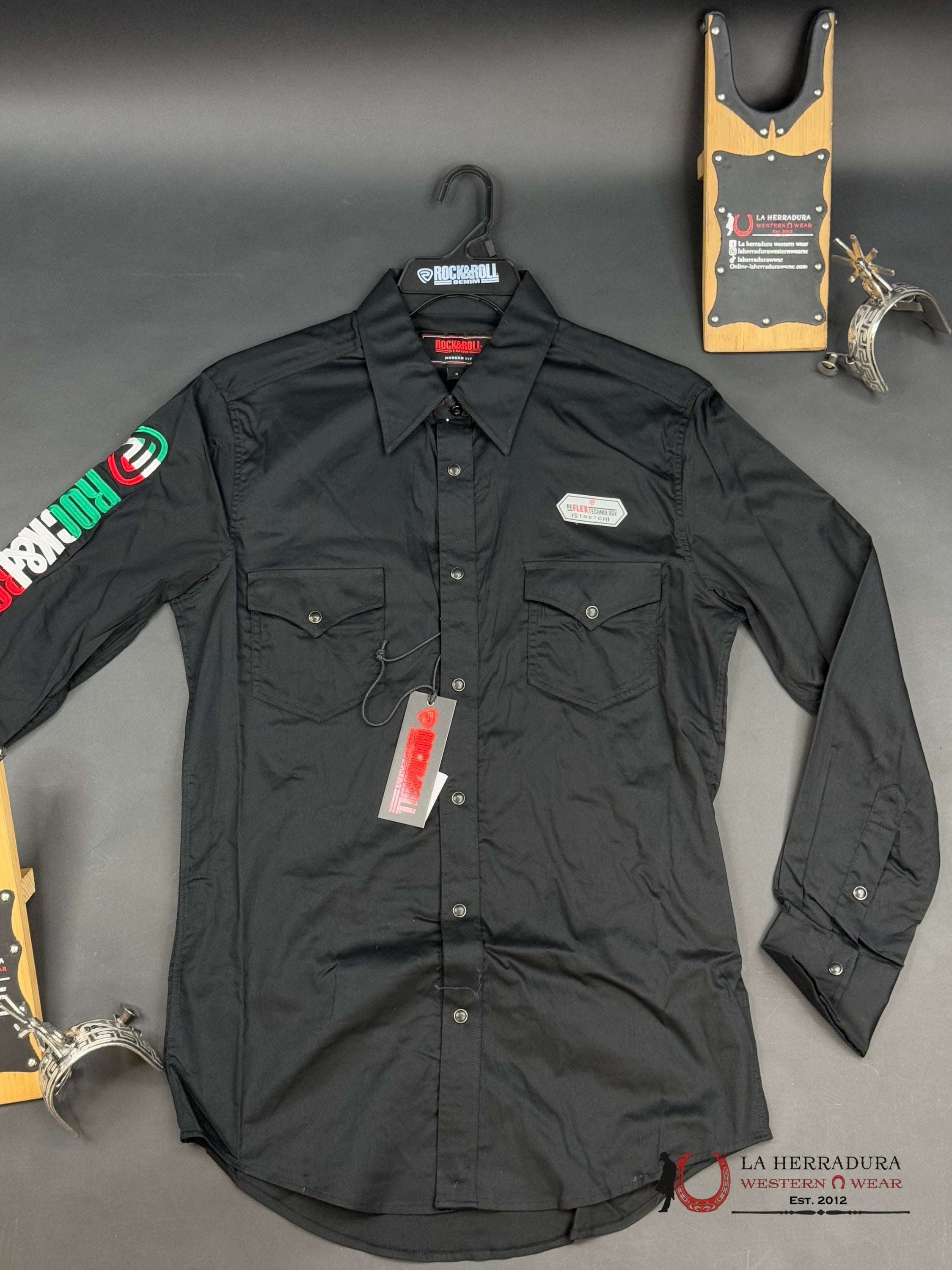 Rock&Roll Long Sleeve Black Ropa Hombres