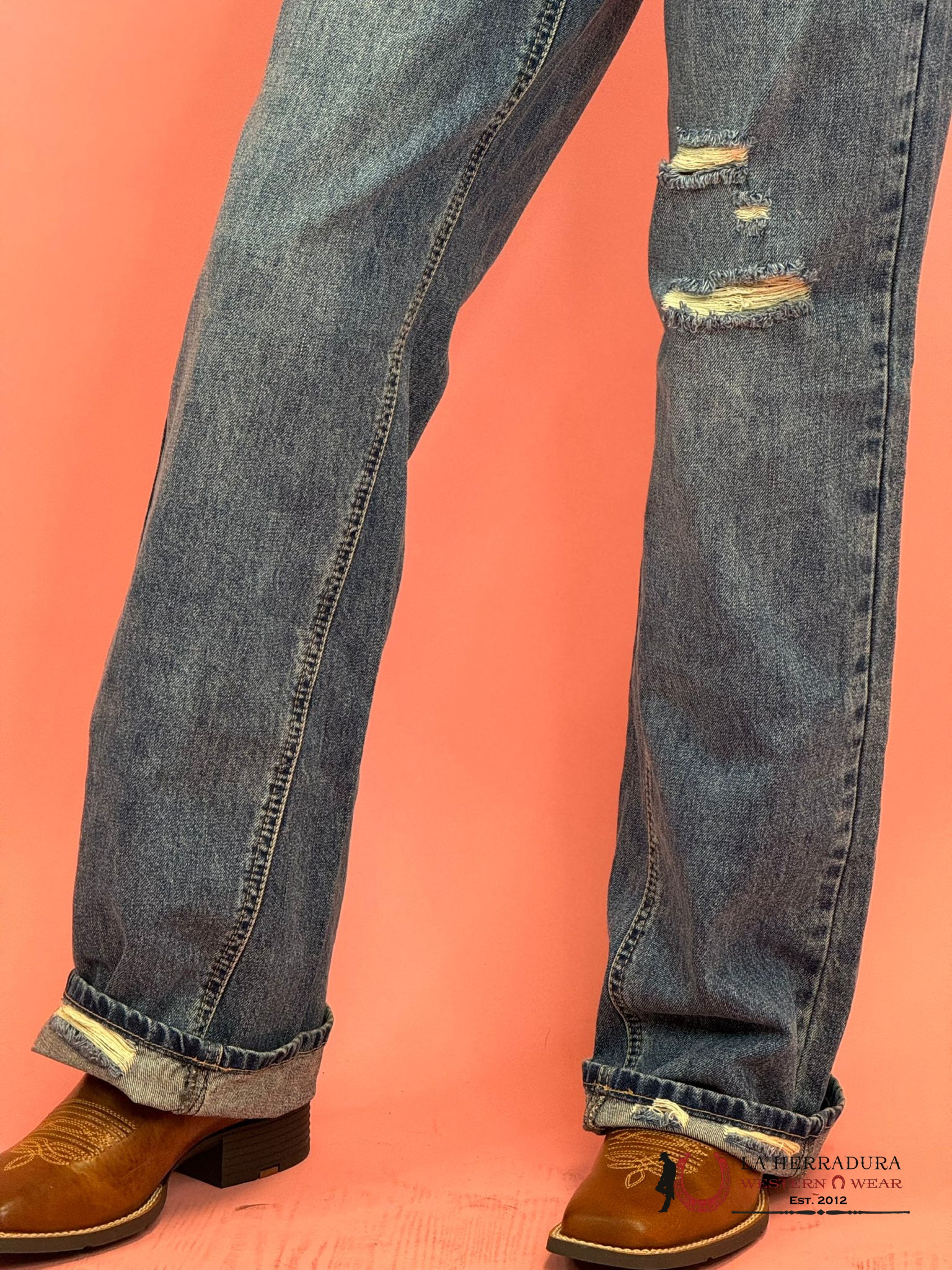 Rock&Roll Medium Vintage Inside Insert Relaxed Flare Jeans Women