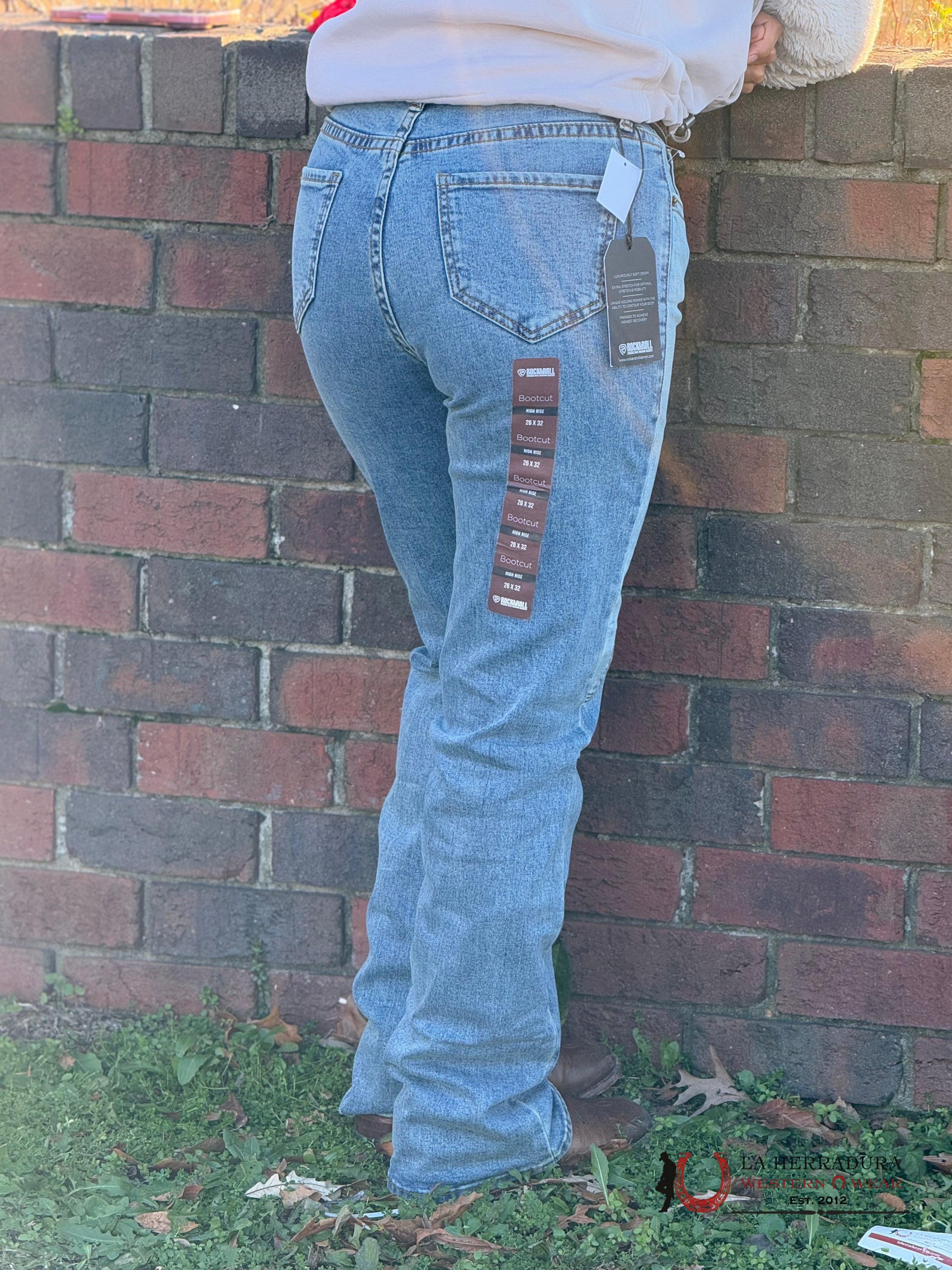 Rock&Roll Medium Vintage Western Detail Rock&Roll Jeans Women