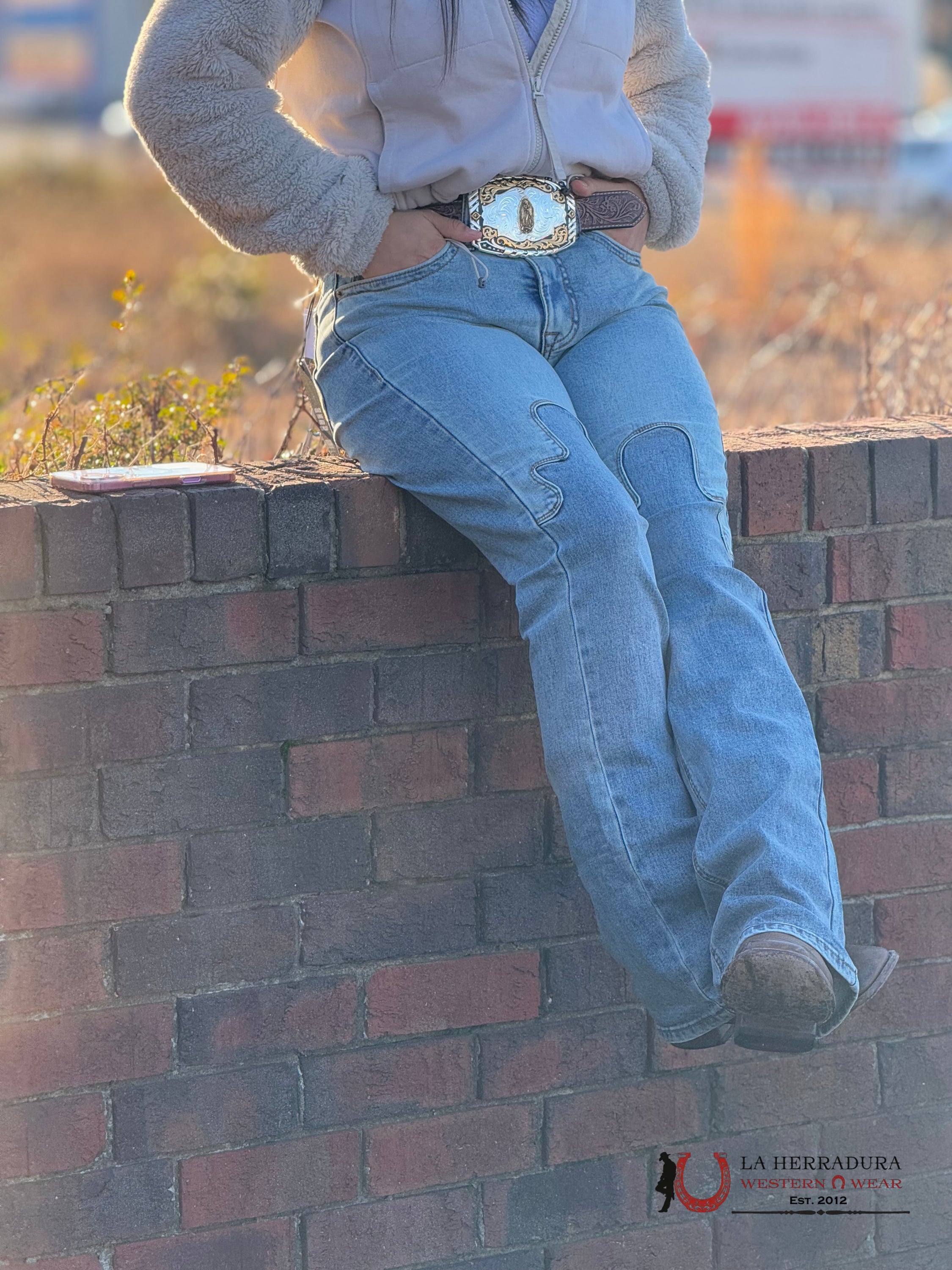 Rock&Roll Medium Vintage Western Detail Rock&Roll Jeans Women