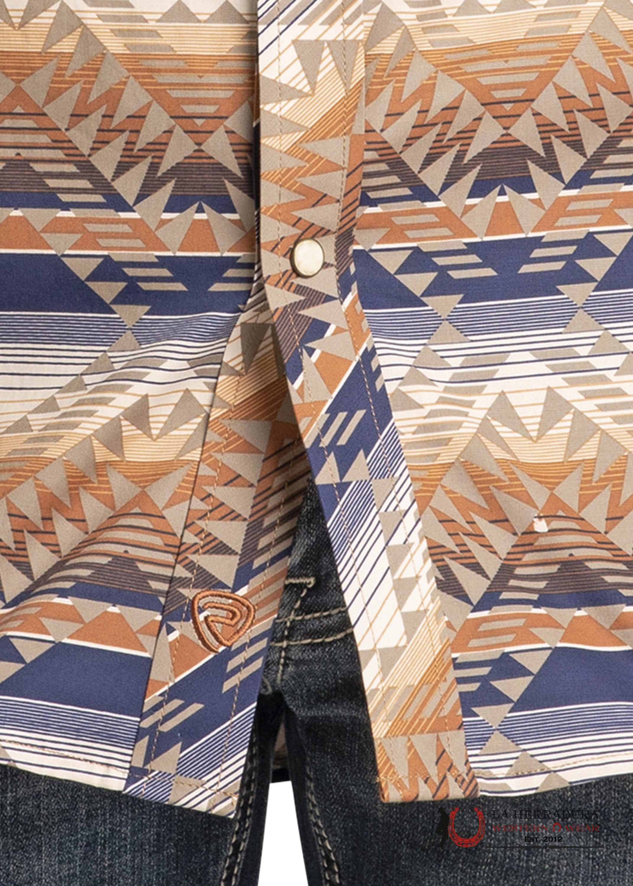 ROCK&ROLL MENS AZTEC PRINT SHORT SLEEVE SHIRTS BMN3S07140 ROPA HOMBRES