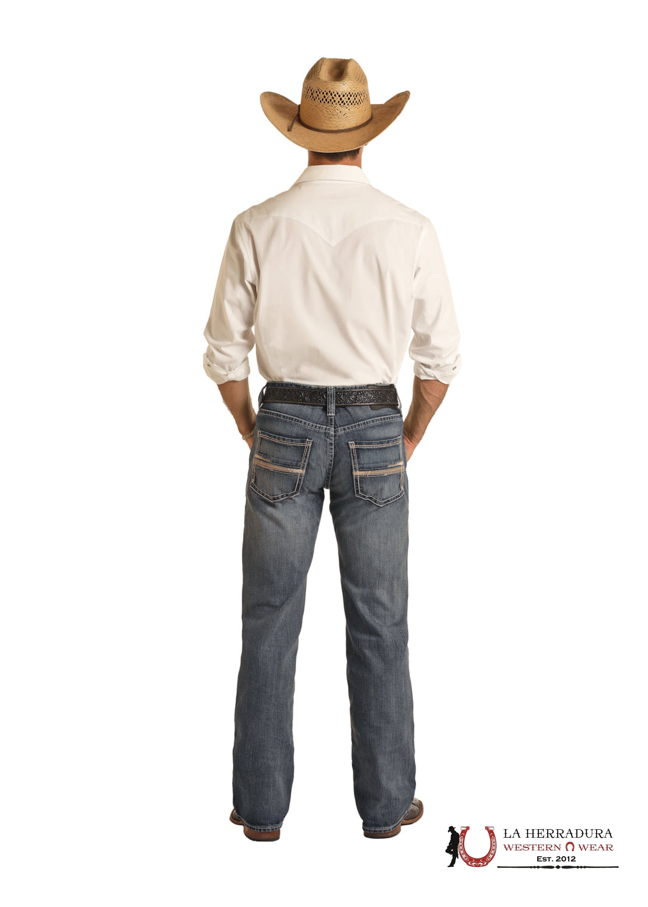 ROCK&ROLL MENS MEDIJM VINTAGE PISTOL STRAIGH REGULAR STRAIGHT BOOT CUT JEANS BM1PD04253 ROPA HOMBRES