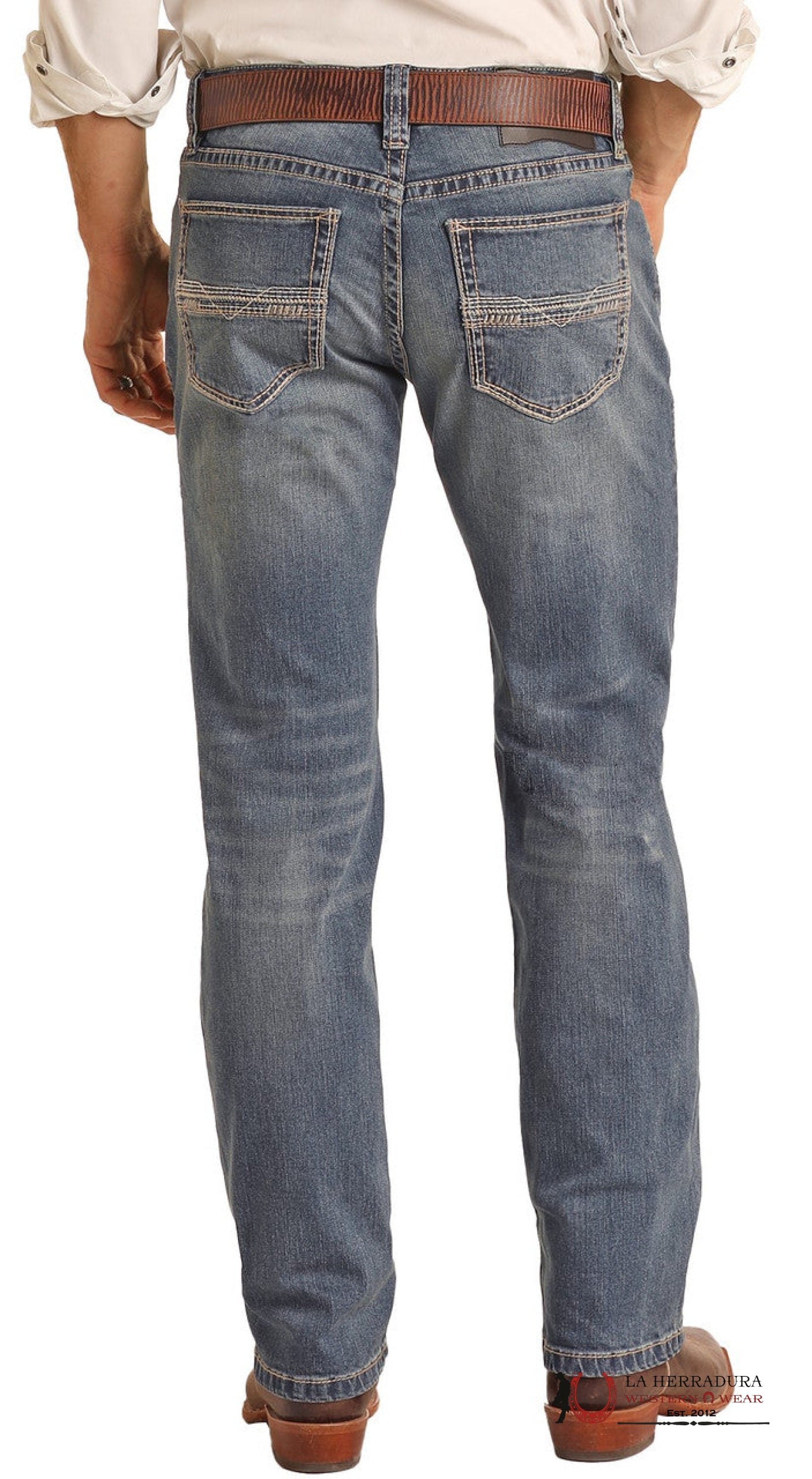 ROCK&ROLL MENS REVOLVER STRAIGHT SLIM BOOT CUT JEANS RRMD1RR0LI ROPA HOMBRES