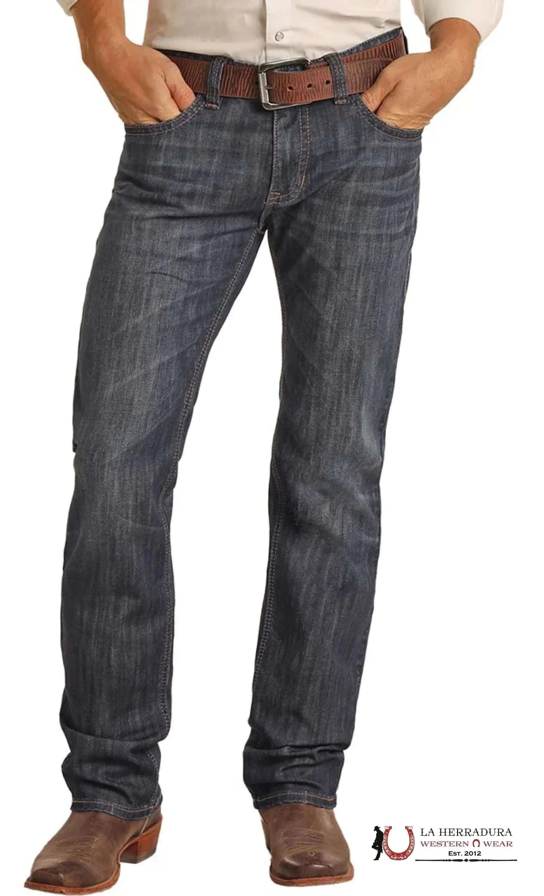 ROCK&ROLL MENS REVOLVER STRAIGHT SLIM BOOT CUT JEANS RRMD1RR0LJ ROPA HOMBRES