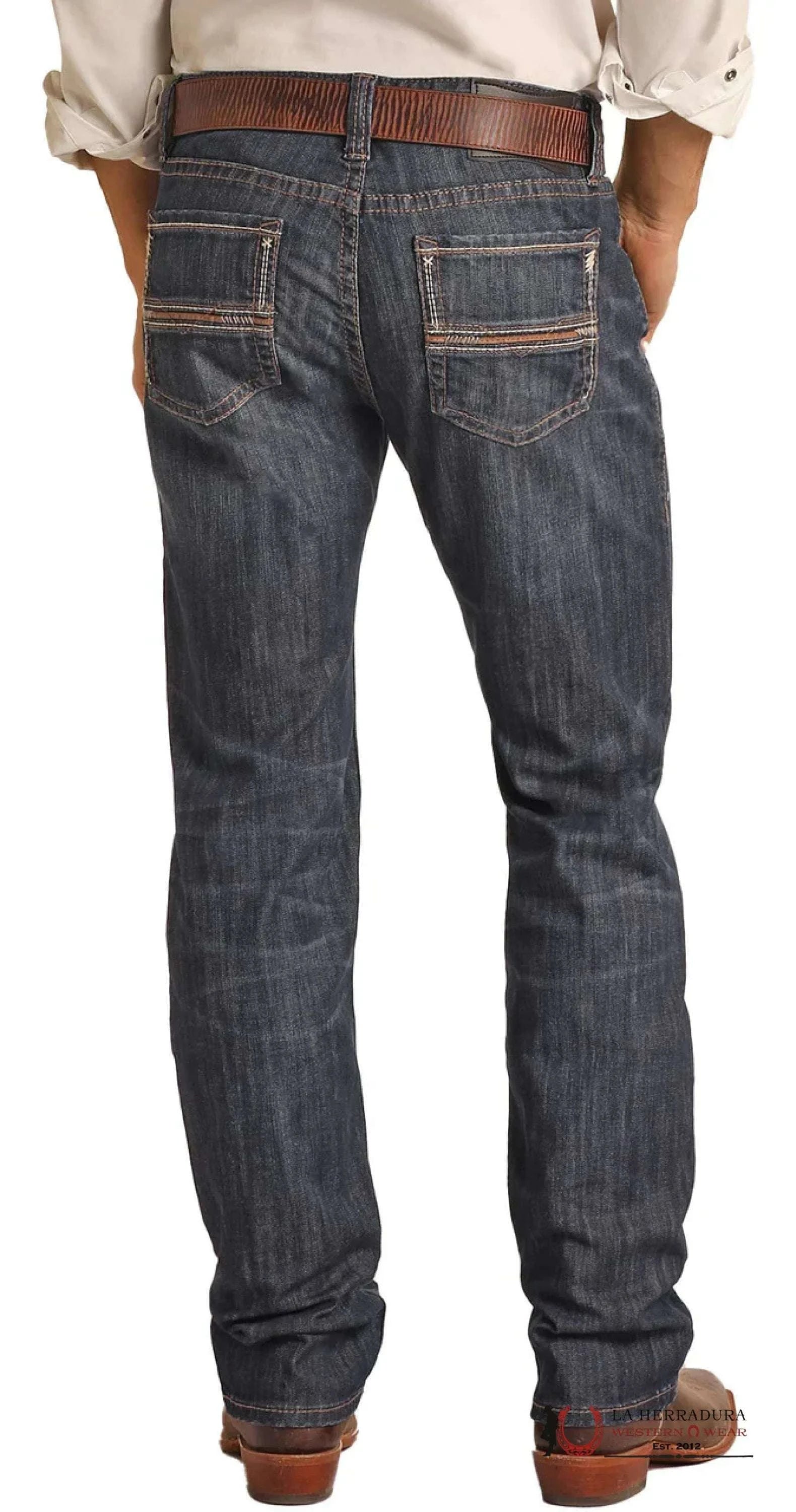 ROCK&ROLL MENS REVOLVER STRAIGHT SLIM BOOT CUT JEANS RRMD1RR0LJ ROPA HOMBRES