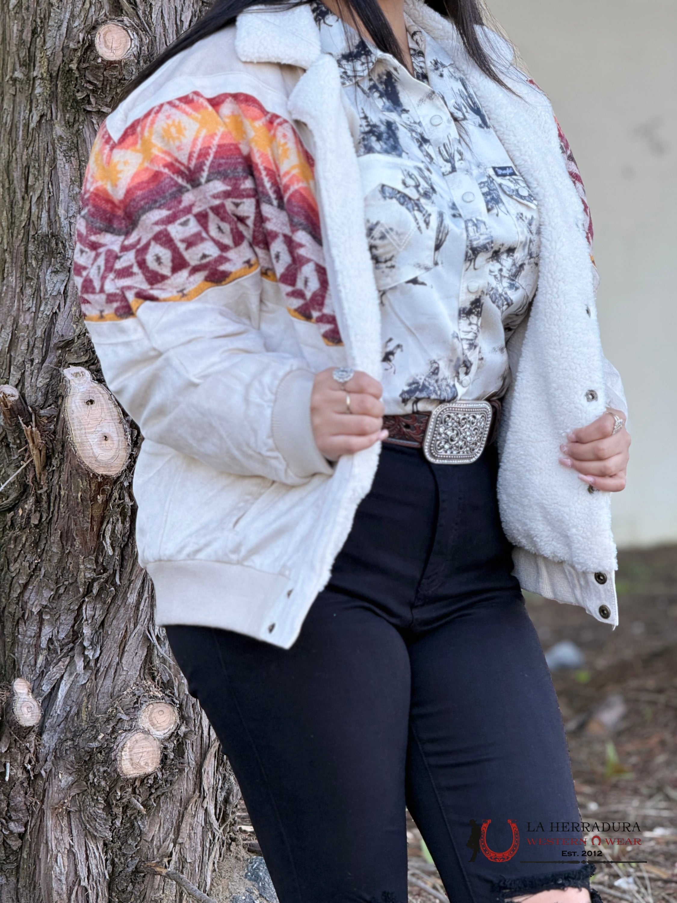 Rock&Roll Natural Aztec Border Jacket Ropa Mujeres