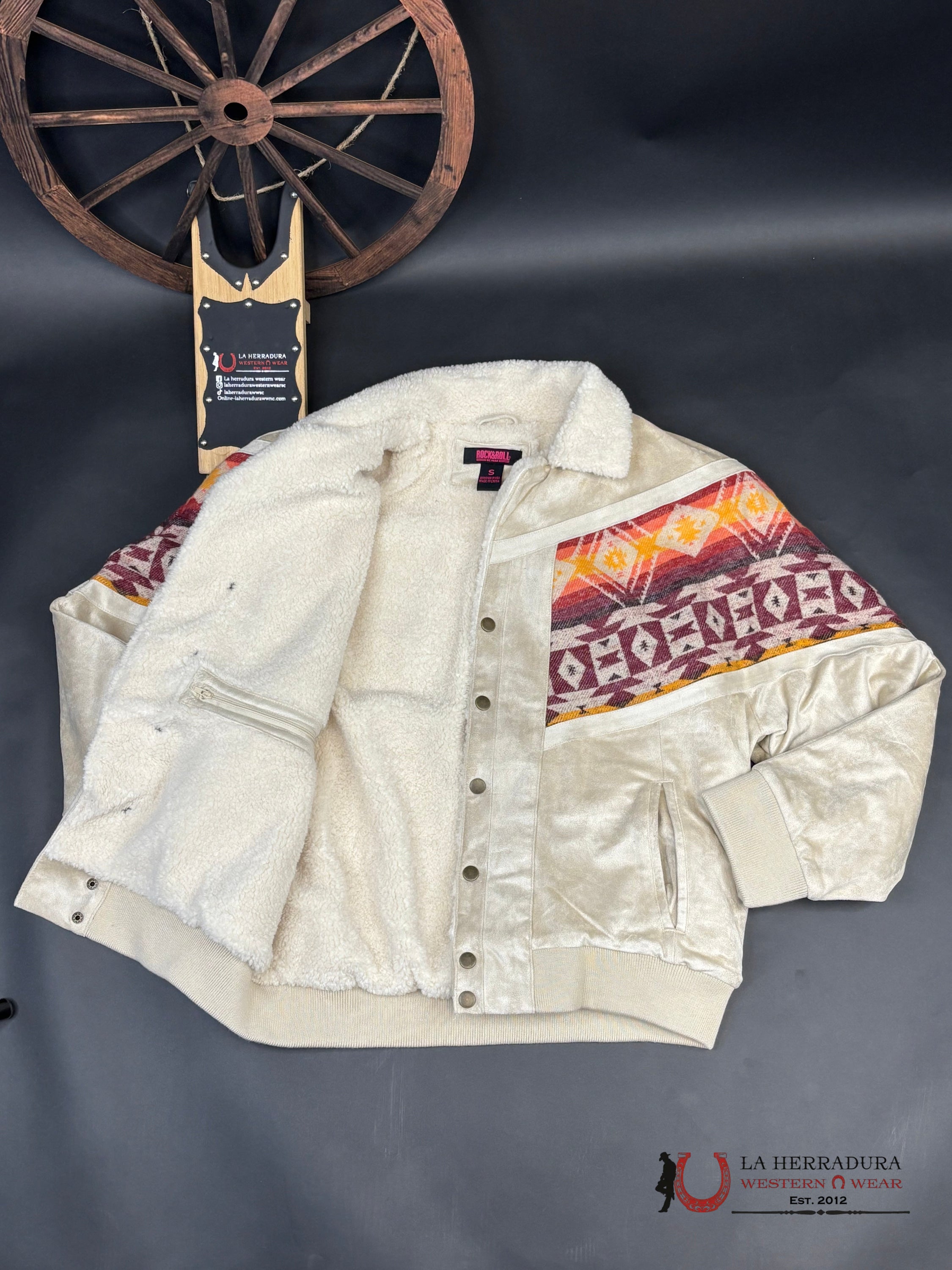 Rock&Roll Natural Aztec Border Jacket Ropa Mujeres