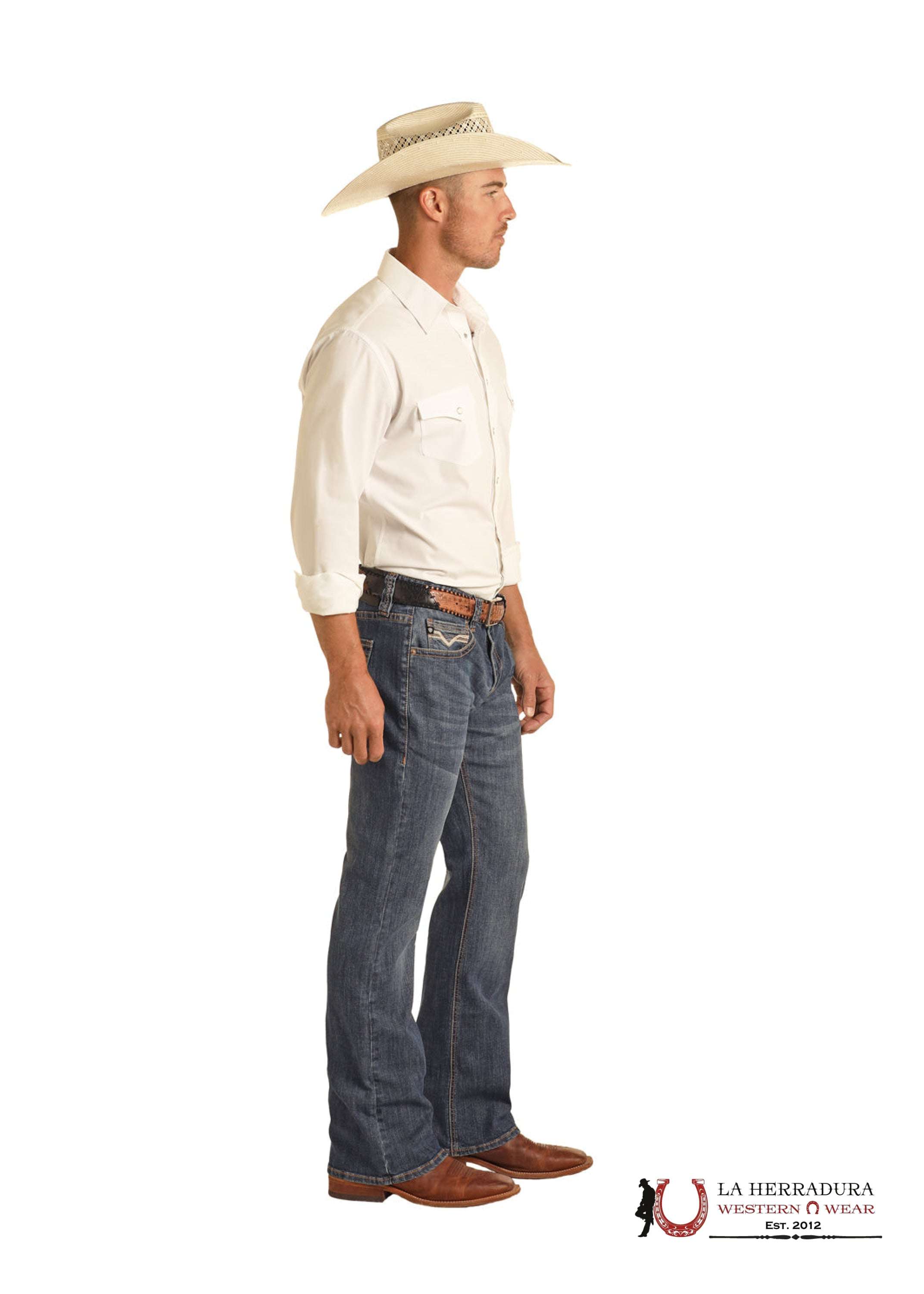 ROCK&ROLL PISTOL REGUALR BOOTCUT MEDIUM VINTAGE JEAN - BM0PD04252 ROPA HOMBRES