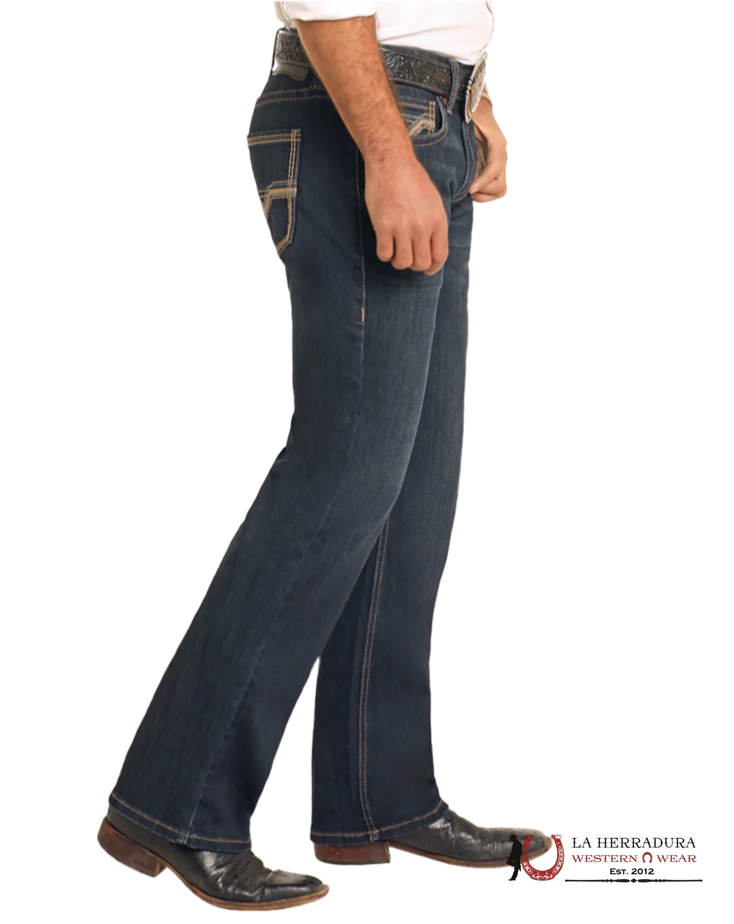 Rock&Roll Pistol Straight Boot Regualr Fit Ropa Hombres