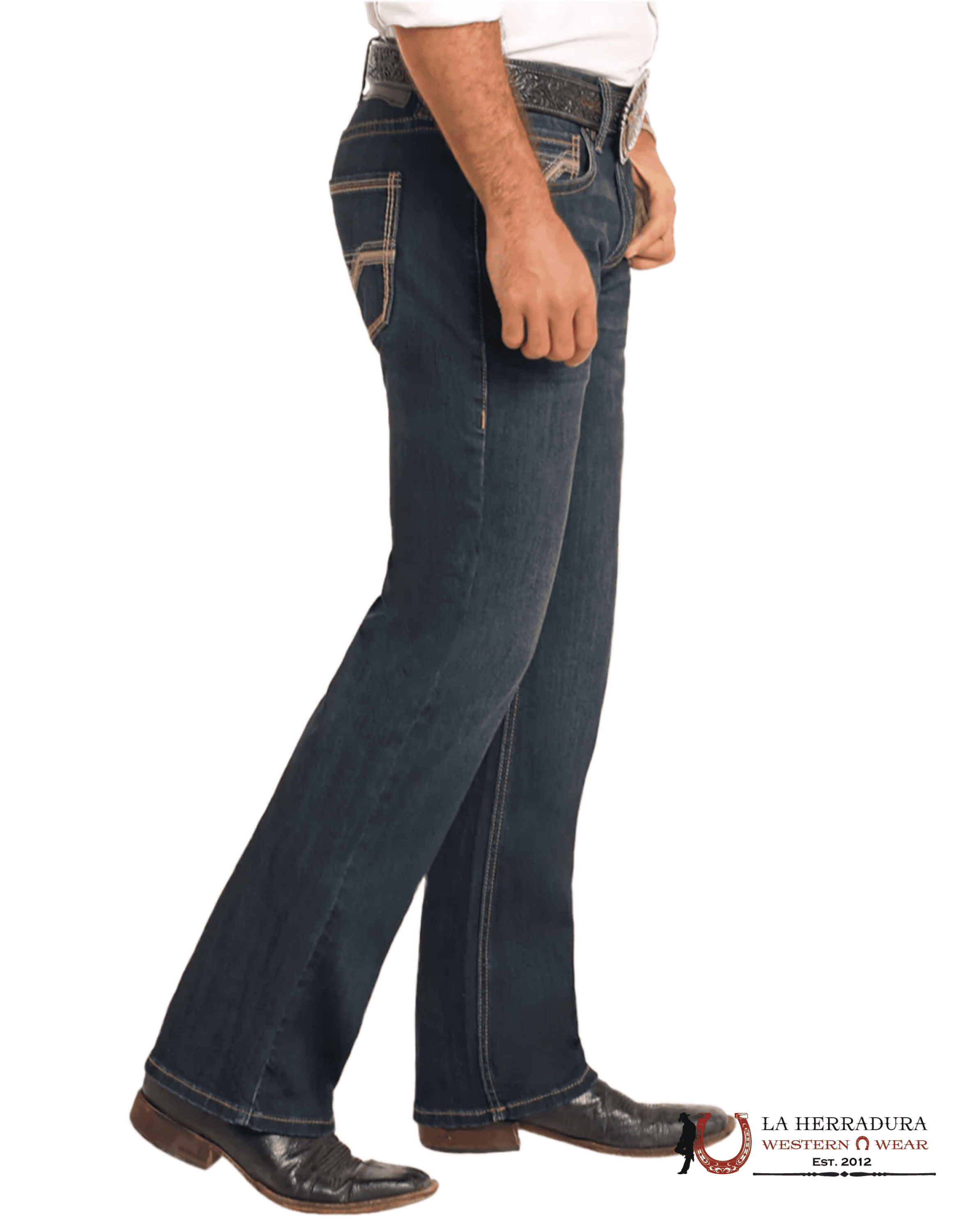 Rock&Roll Pistol Straight Boot Regualr Fit Ropa Hombres