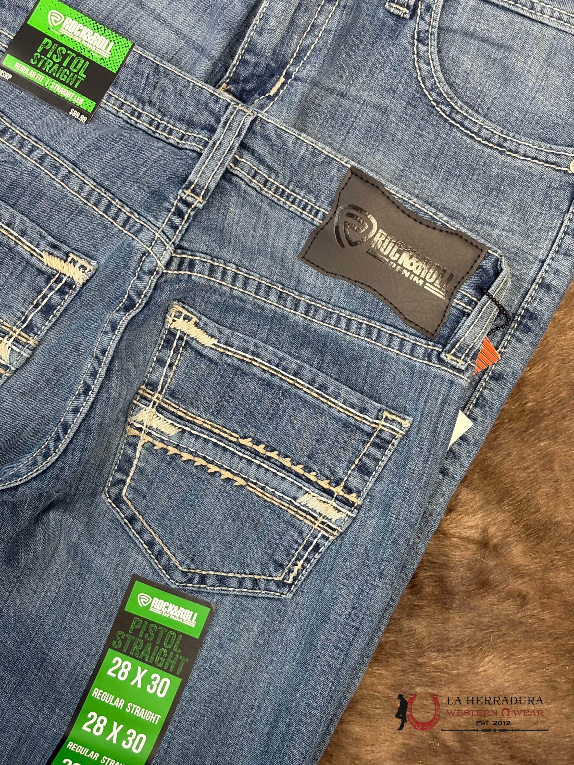 ROCK&ROLL Pistol Staright Regular Striaght Medium Vintage - 6127 ROPA HOMBRES