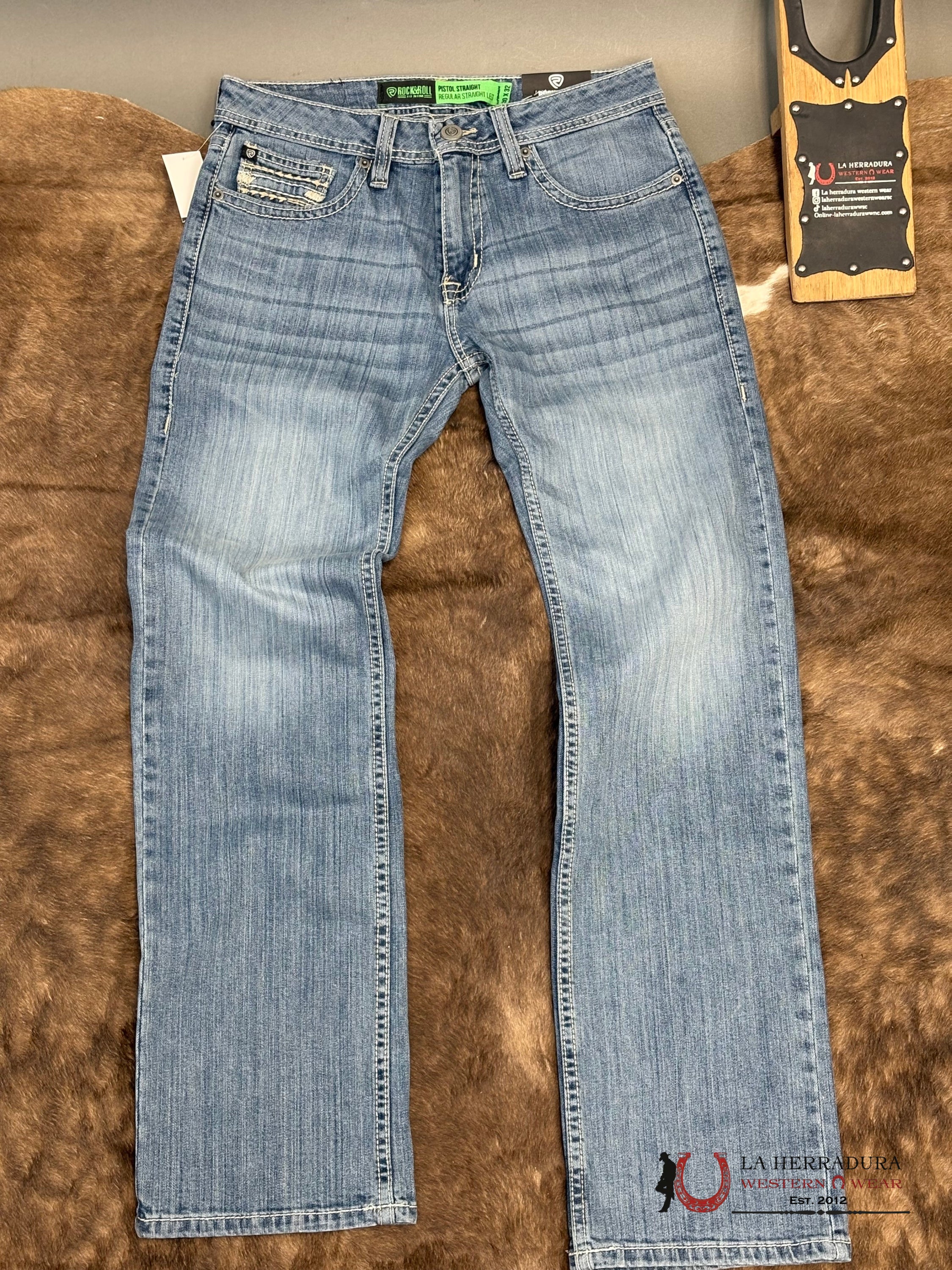 ROCK&ROLL Pistol Staright Regular Striaght Medium Vintage - 6127 ROPA HOMBRES