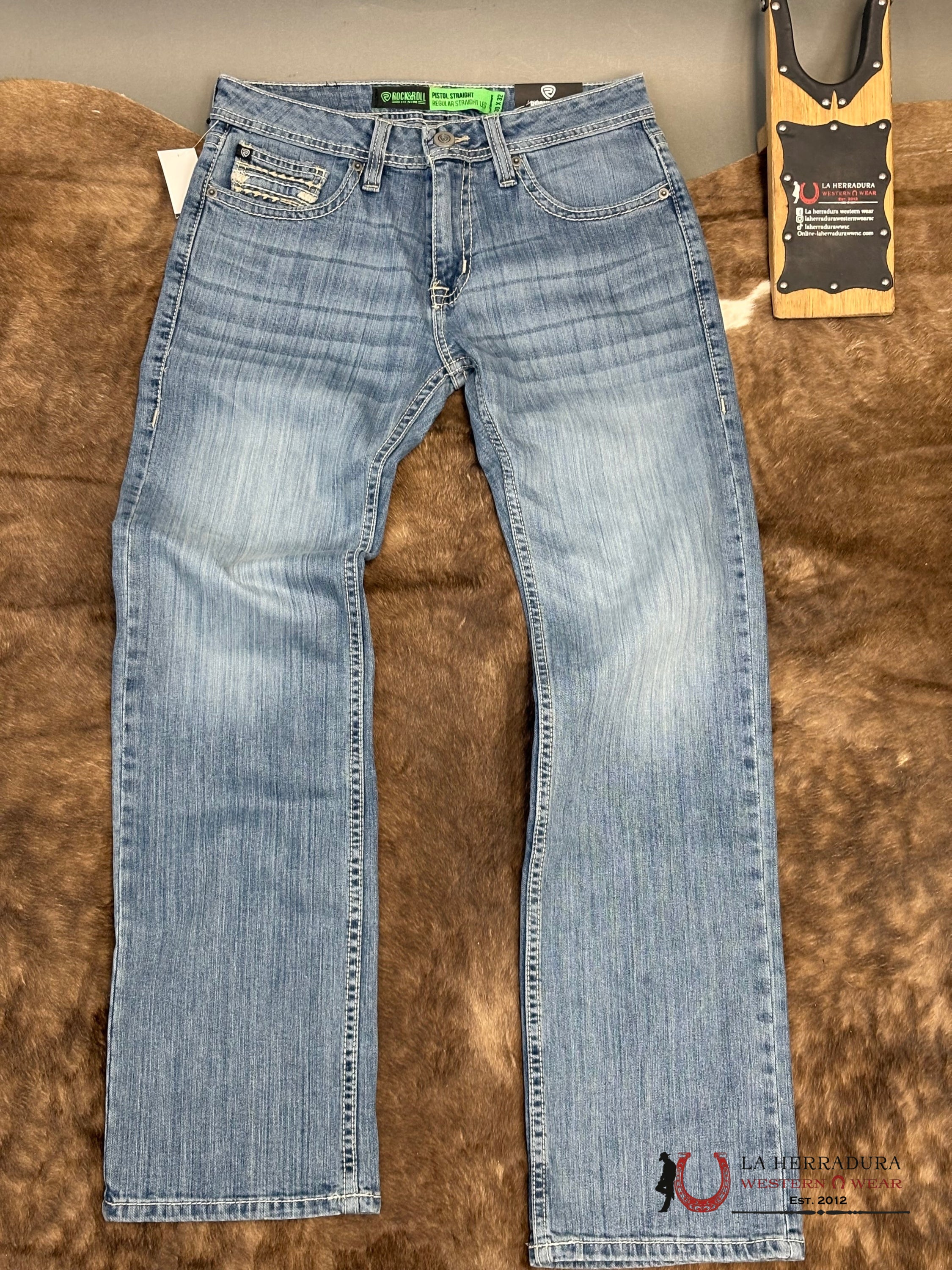 ROCK&ROLL Pistol Staright Regular Striaght Medium Vintage - 6127 ROPA HOMBRES