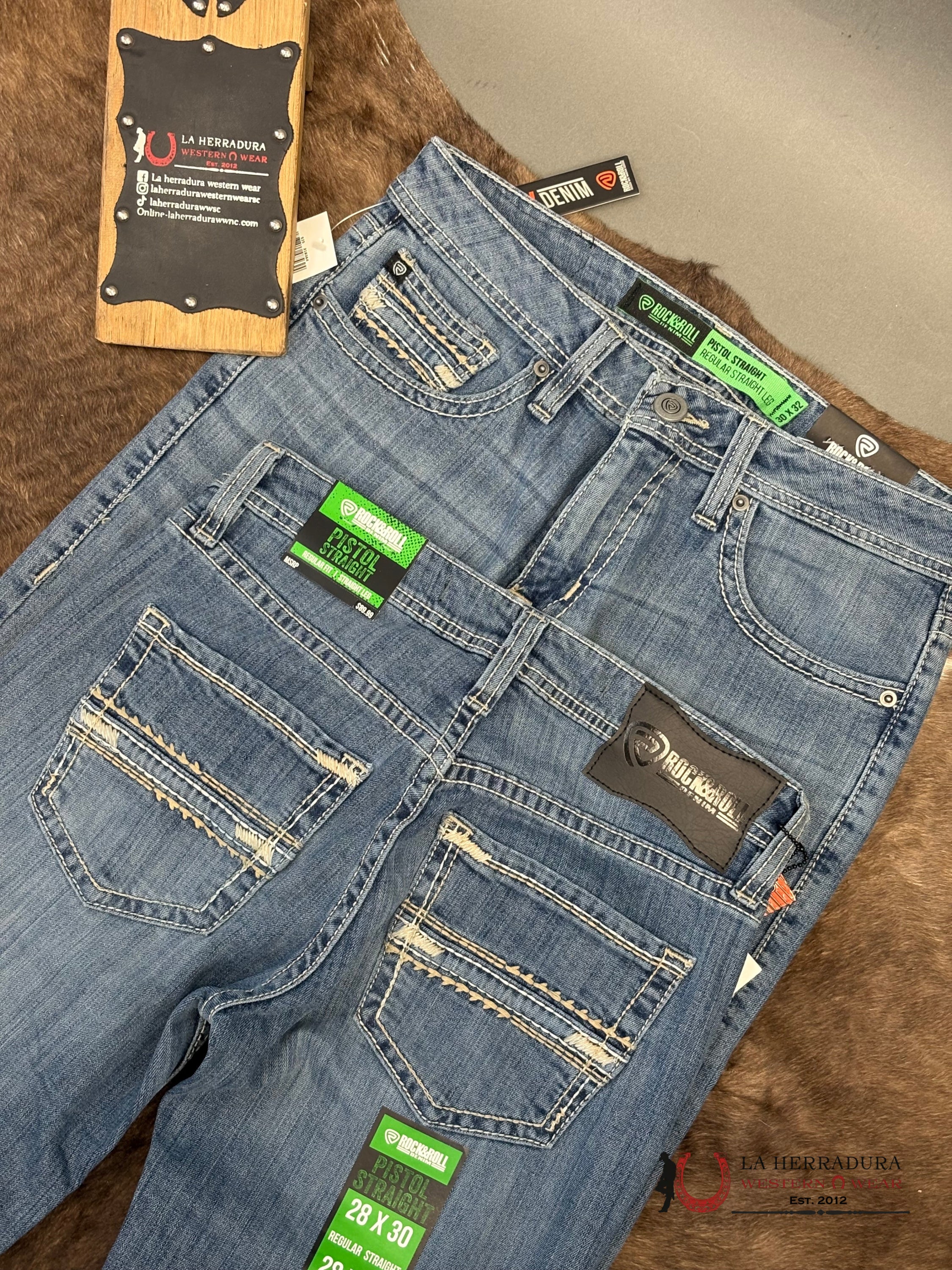 ROCK&ROLL Pistol Staright Regular Striaght Medium Vintage - 6127 ROPA HOMBRES