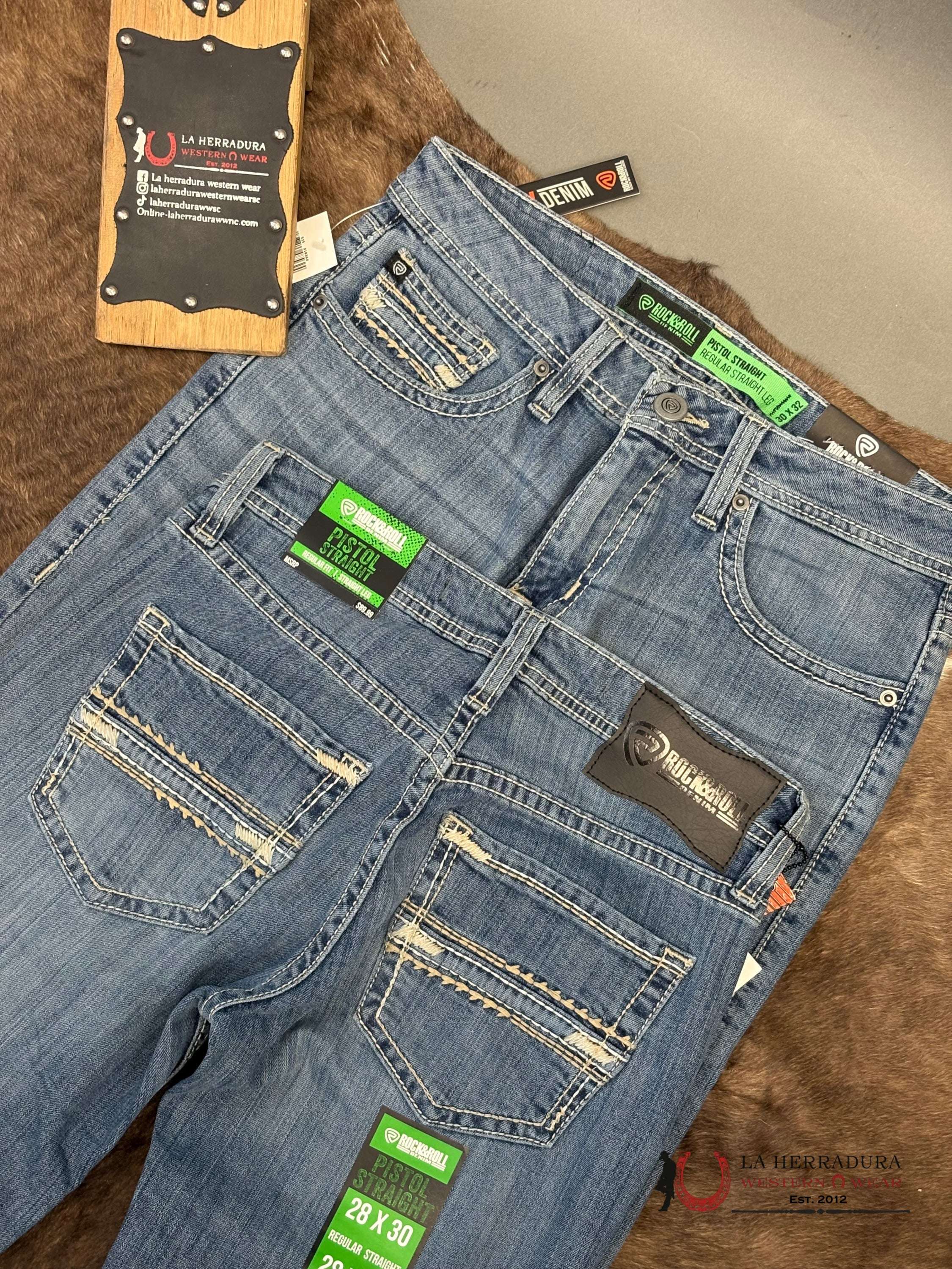 ROCK&ROLL Pistol Staright Regular Striaght Medium Vintage - 6127 ROPA HOMBRES
