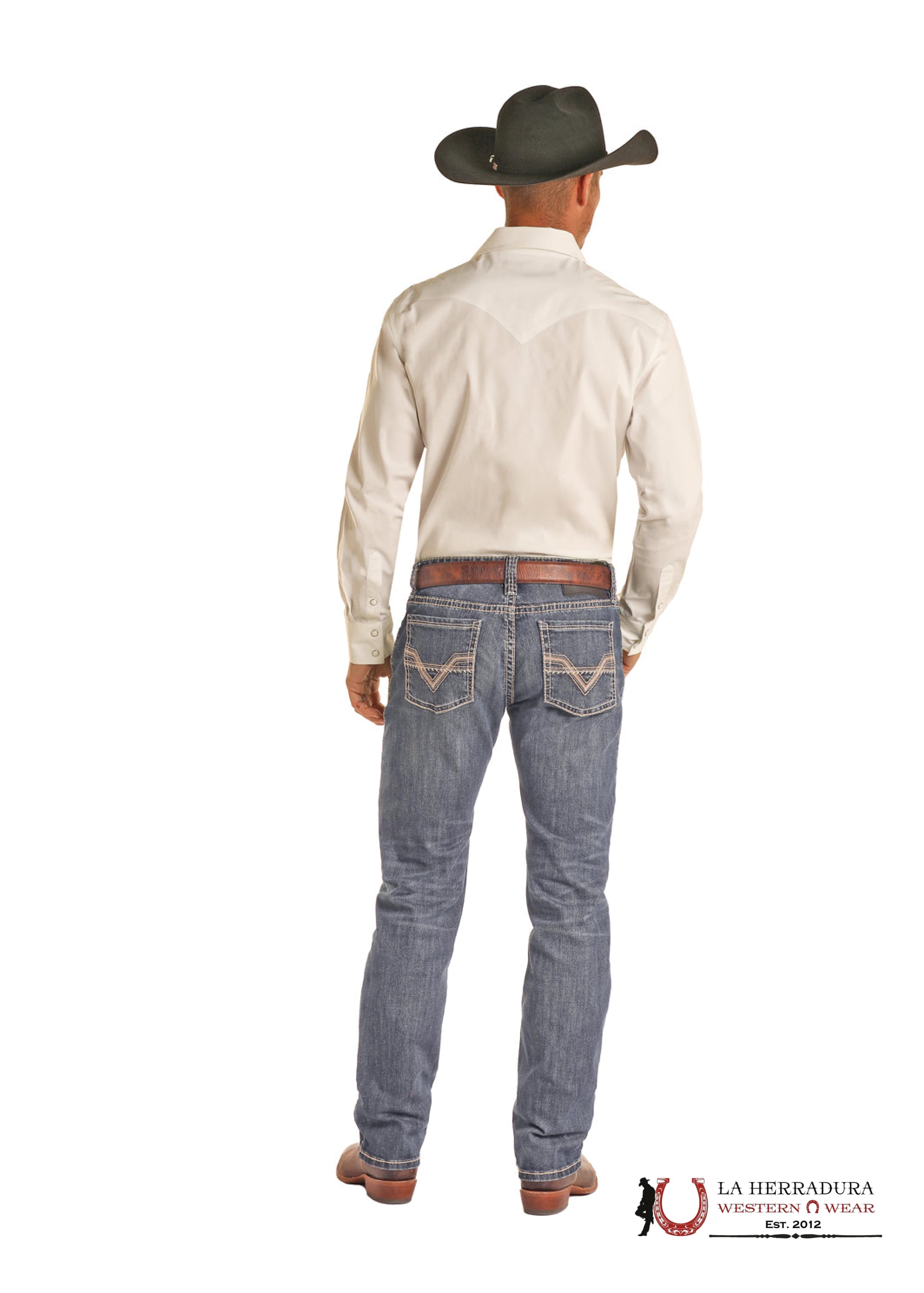 ROCK&ROLL REVOLVER STRAIGHT DARK VINTAGE SLIM STRAIGHT - BM1RD02489 ROPA HOMBRES