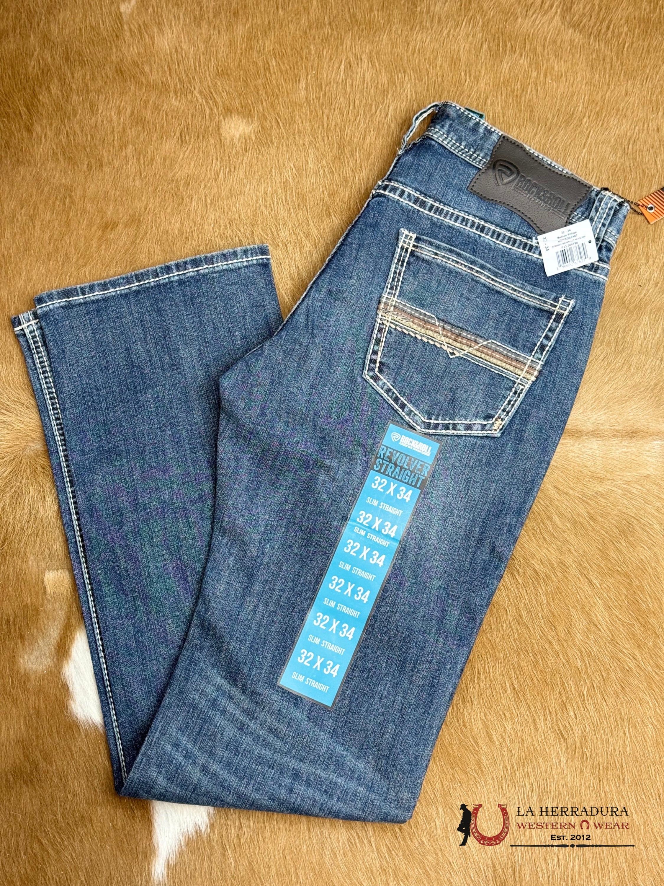 ROCK&ROLL REVOLVER STRAIGHT SLIM STRAIGHT - BM1RD02487 ROPA HOMBRES