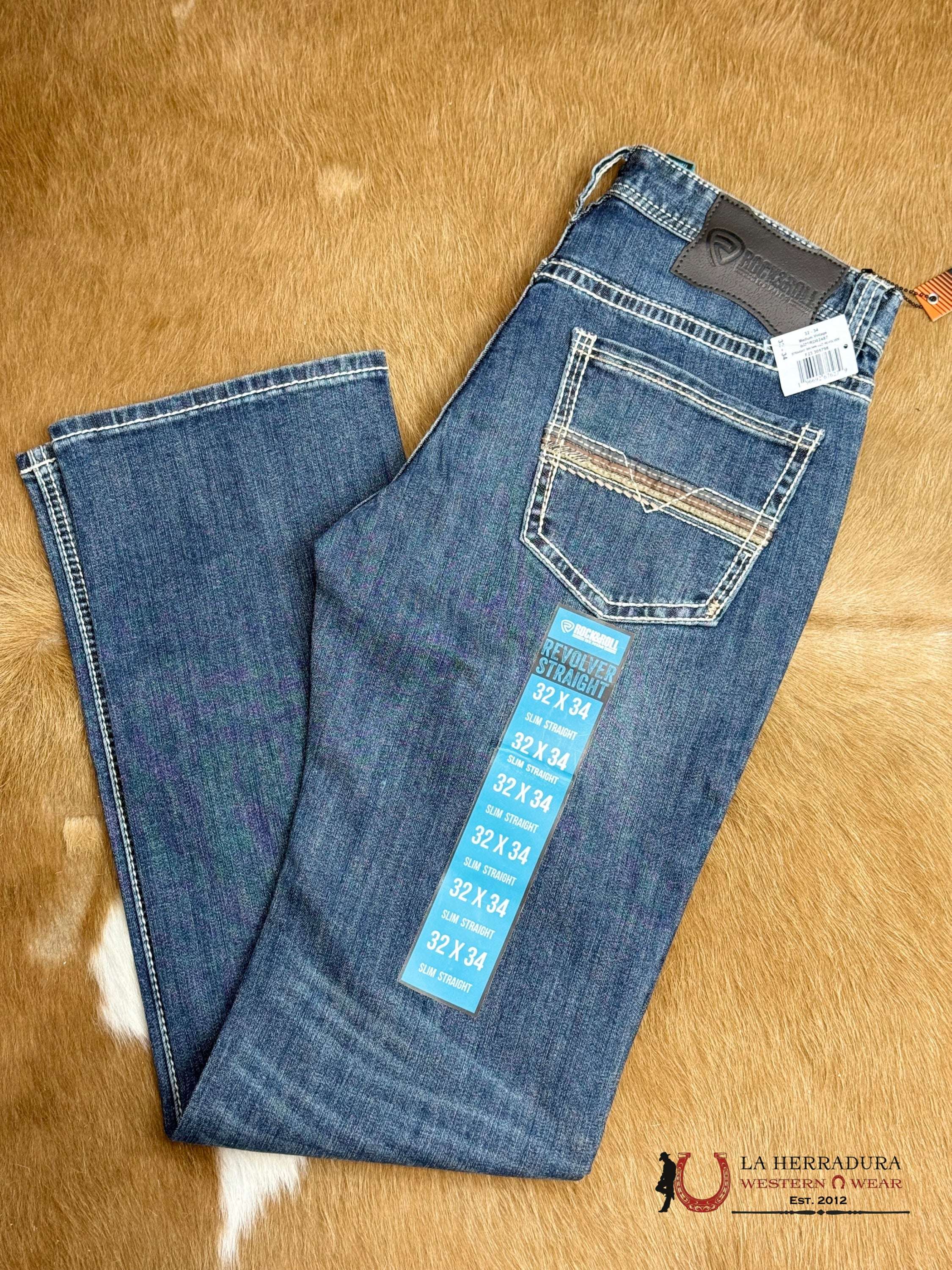 ROCK&ROLL REVOLVER STRAIGHT SLIM STRAIGHT - BM1RD02487 ROPA HOMBRES