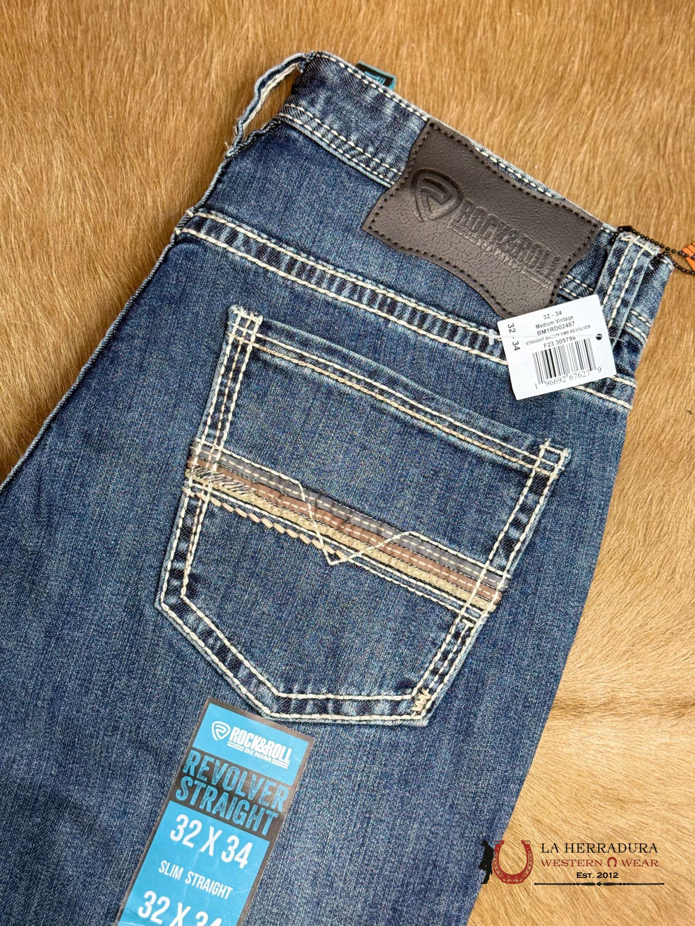 ROCK&ROLL REVOLVER STRAIGHT SLIM STRAIGHT - BM1RD02487 ROPA HOMBRES