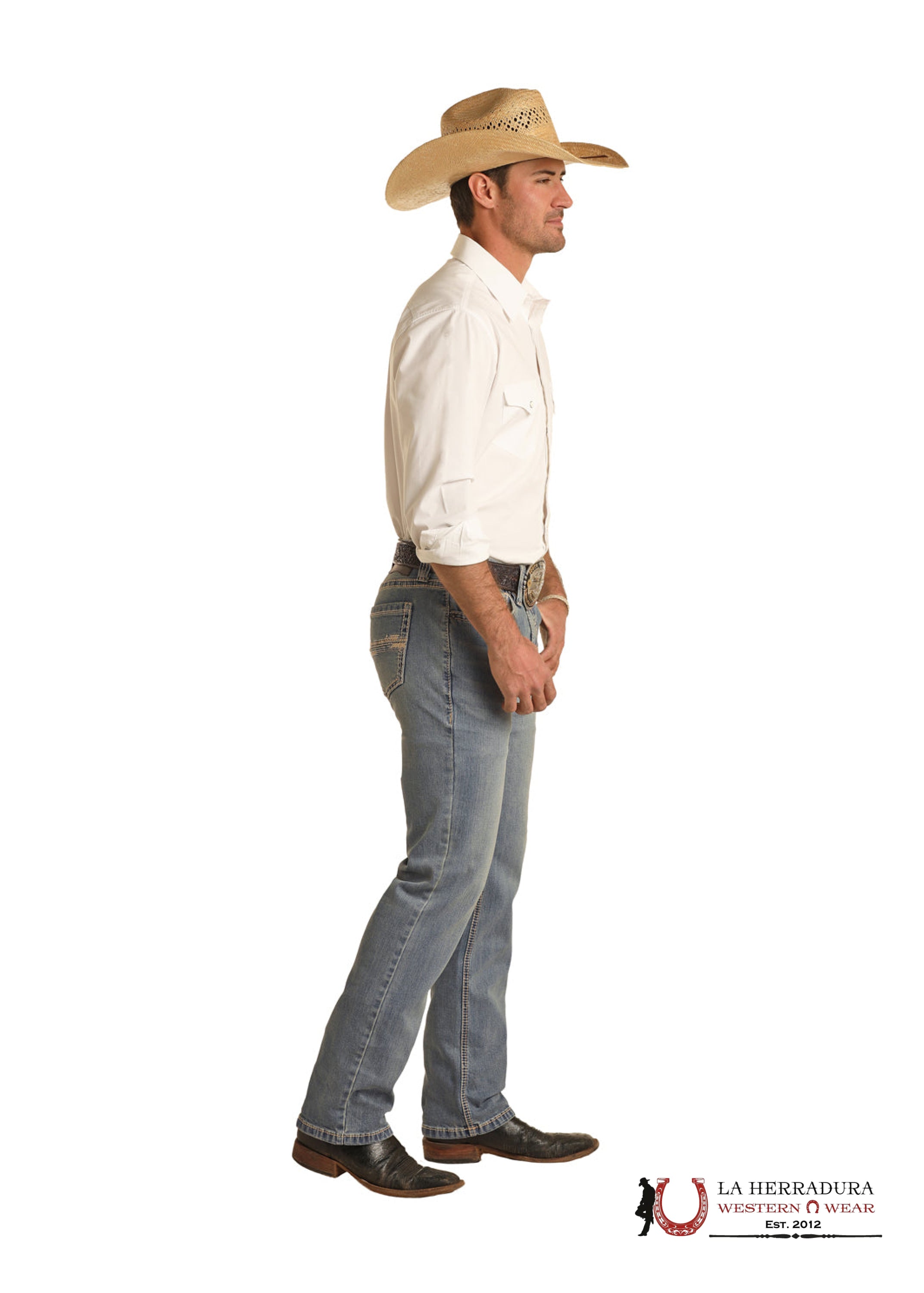 ROCK&ROLL REVOLVER STRAIGHT SLIM STRAIGHT LIGHT VINTAGE - BM1RD03664 ROPA HOMBRES