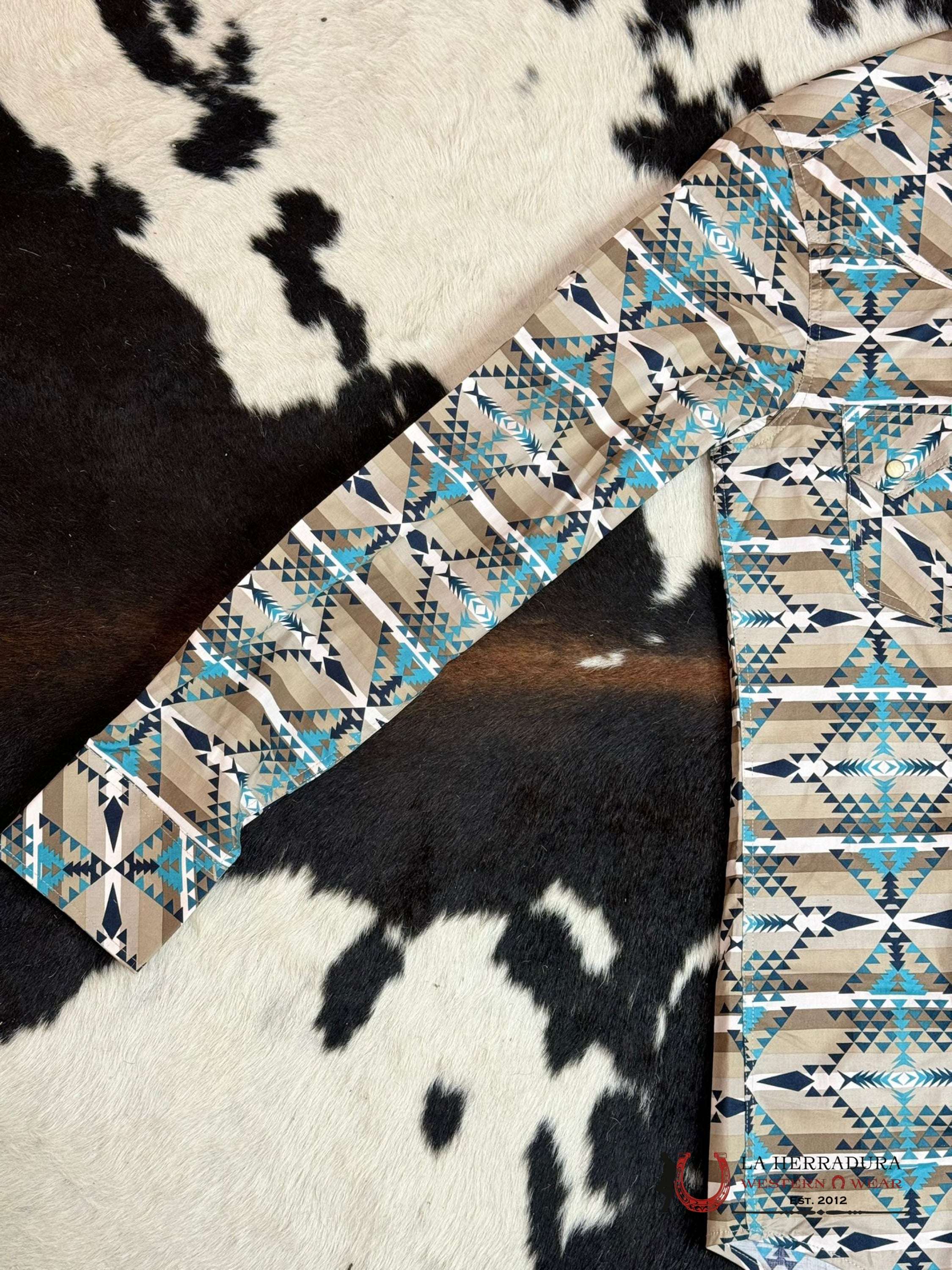 Rock&Roll Shirt Aztec Stripe Snap Ropa Hombres