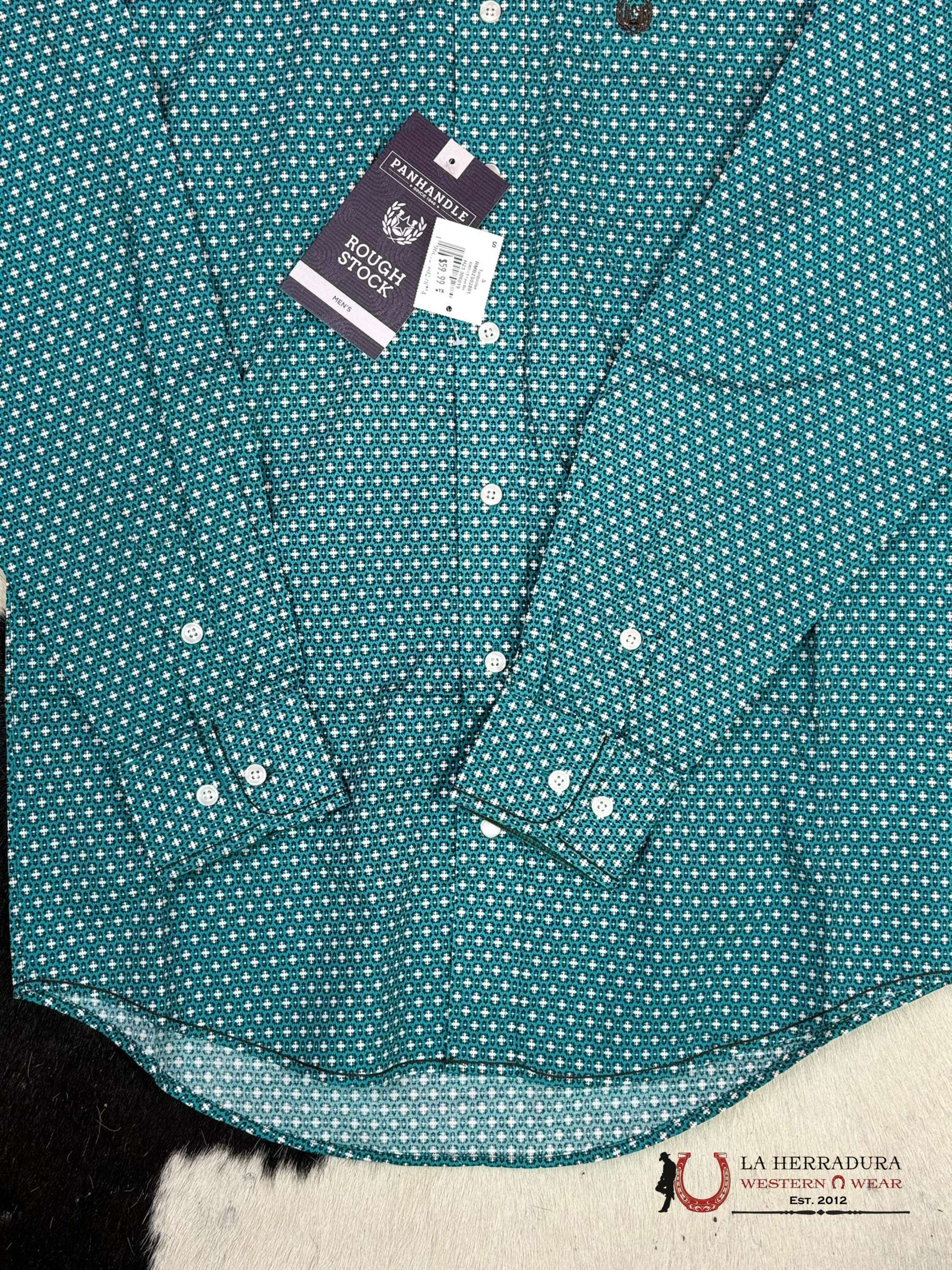 Rock&Roll Shirt Turquoise Button Snap Ropa Hombres