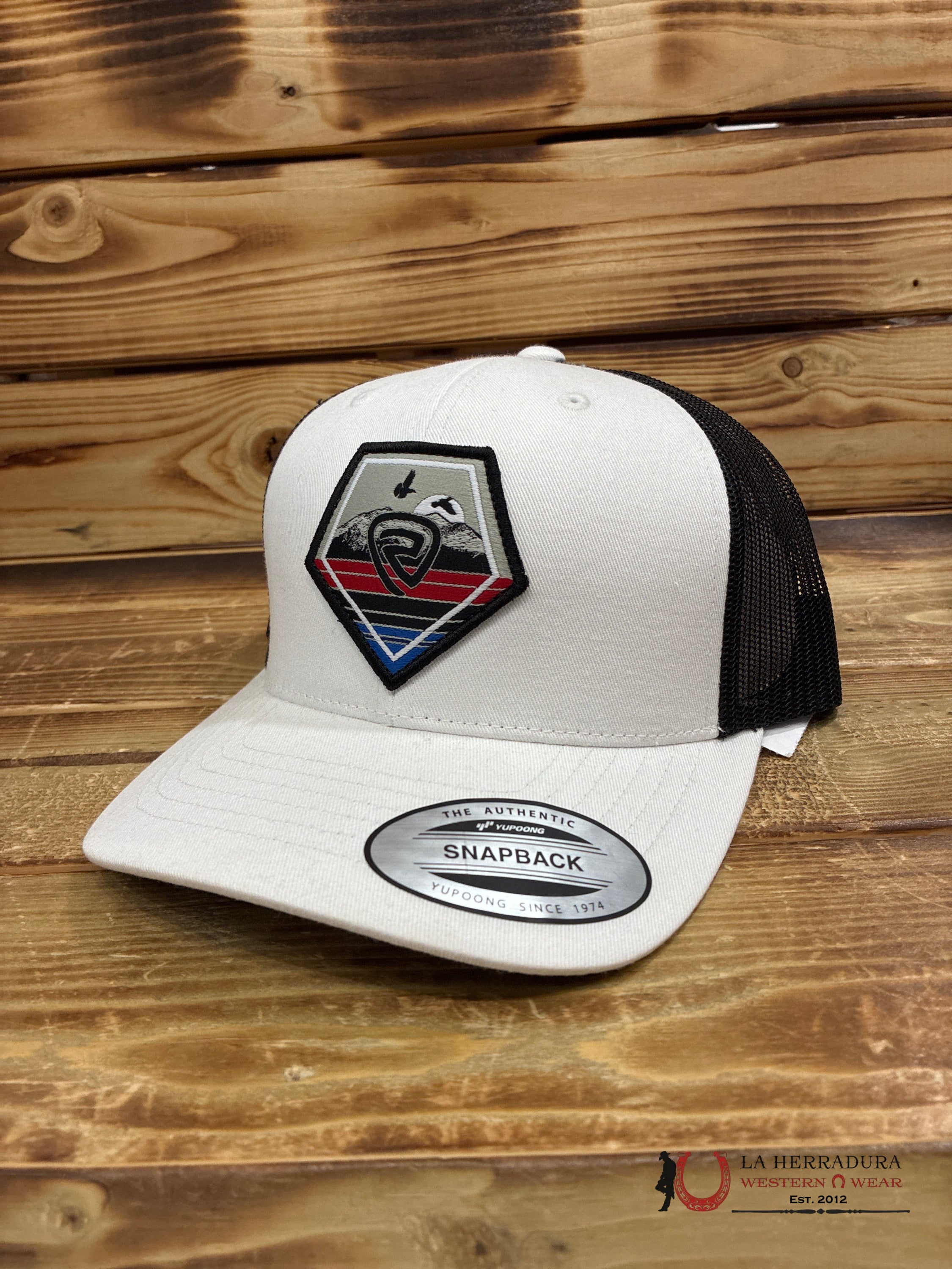 ROCK&ROLL WHITE TRUCKER CAP CAPS MENS GORRAS HOMBRES