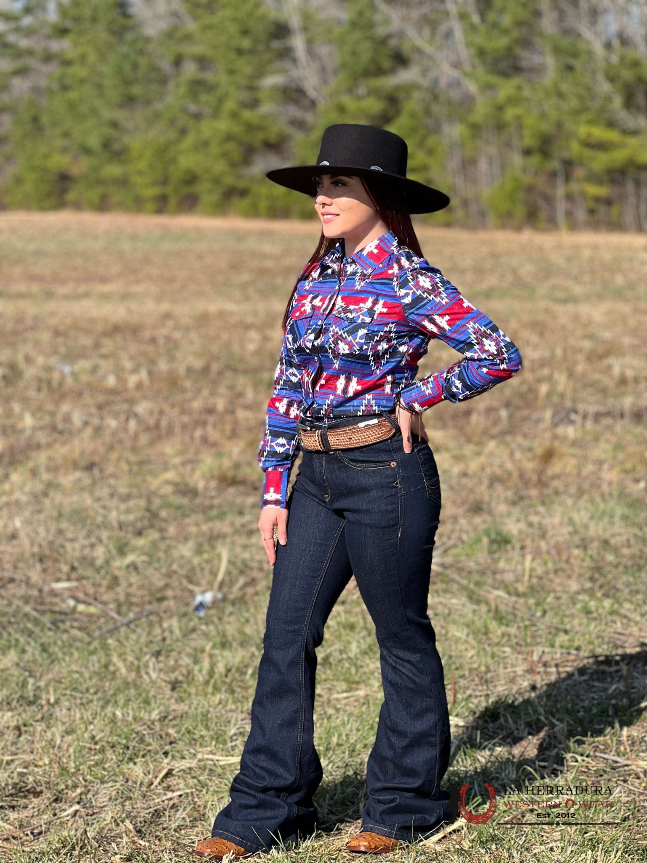 Camisa Para Mujeres Rock&Roll Blue American Ropa