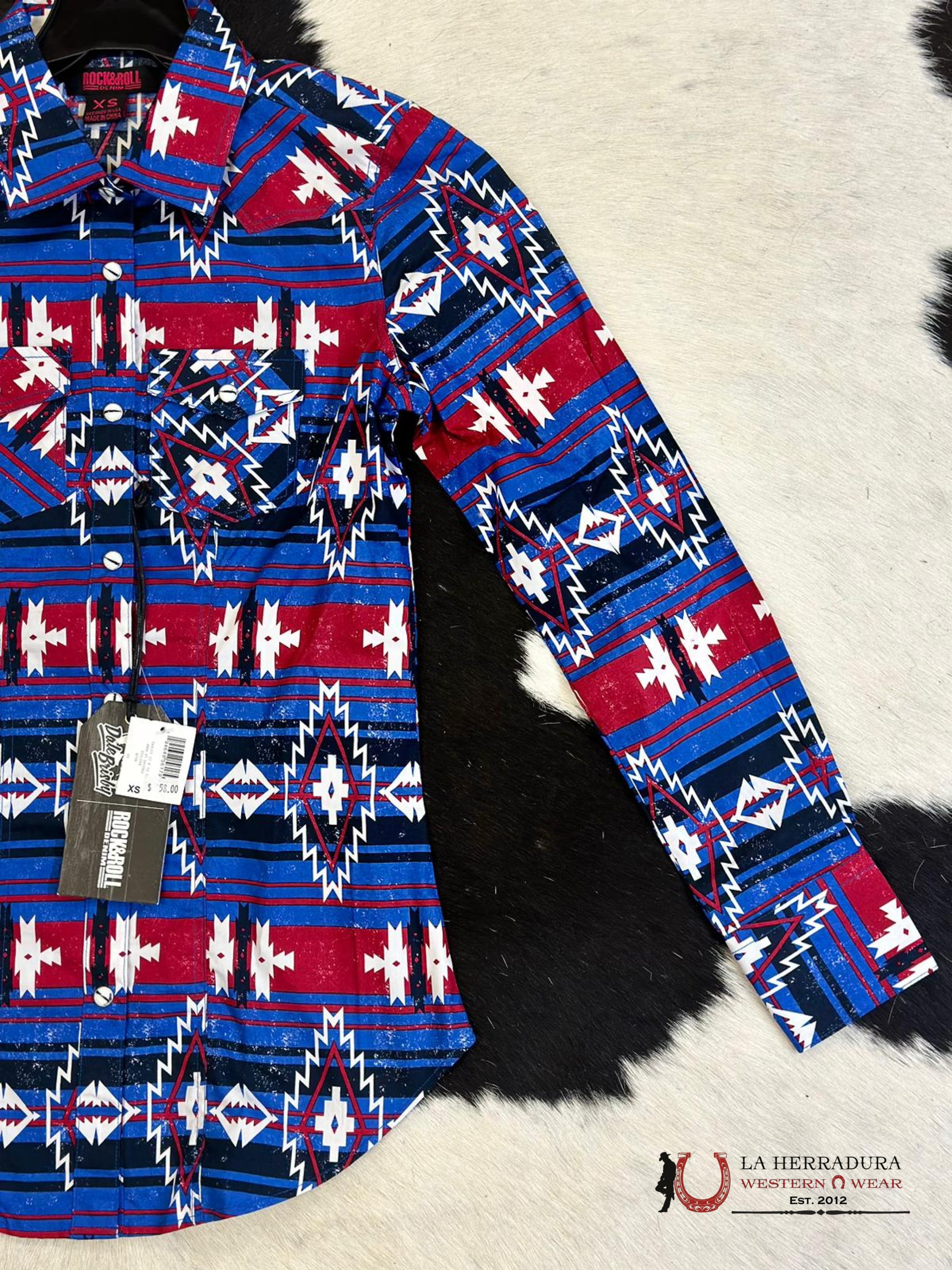 Camisa Para Mujeres Rock&Roll Blue American Ropa