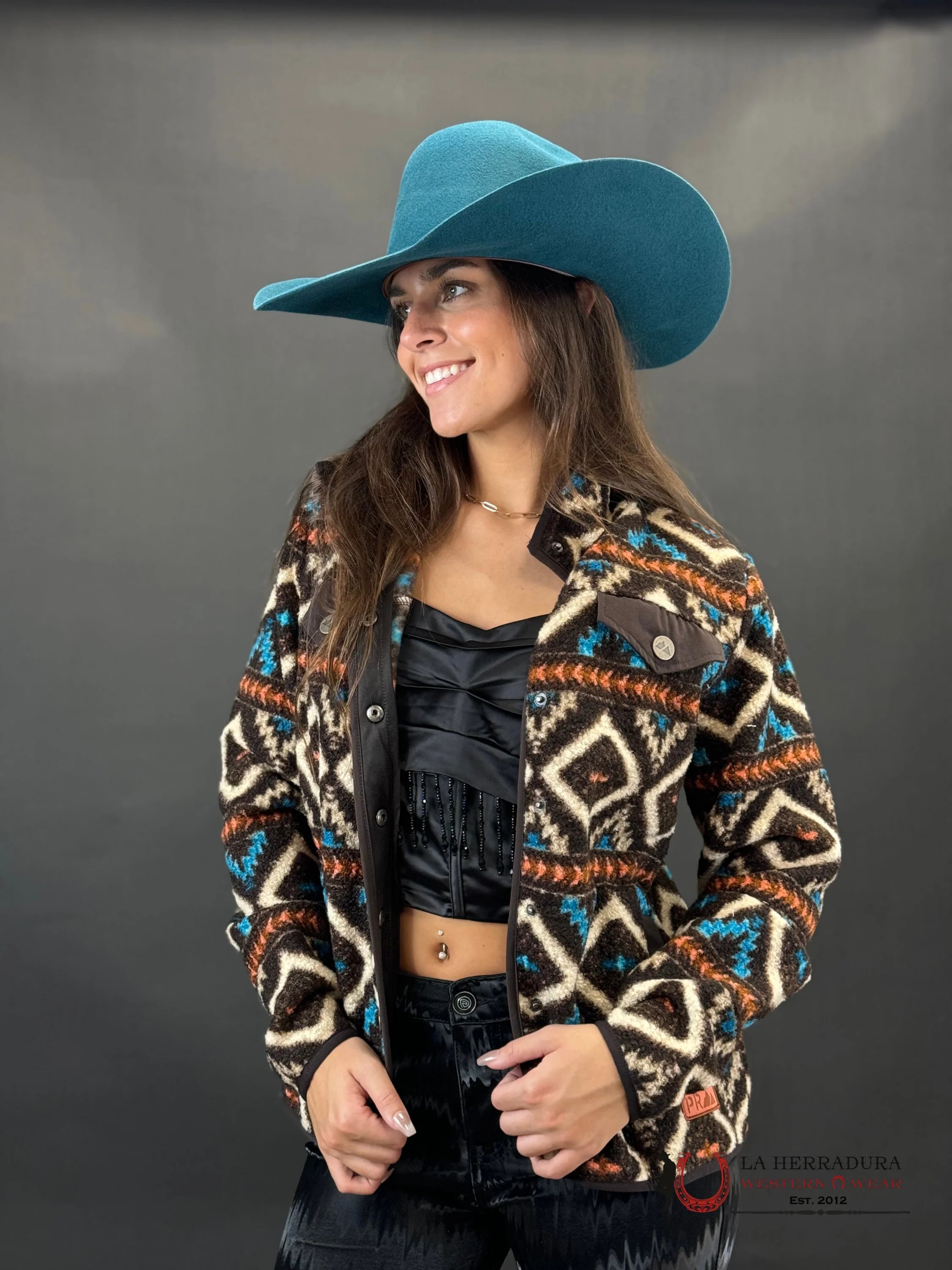 Rock&Roll Womens Aztec Berber Jacket Dark Brown Ropa Mujeres