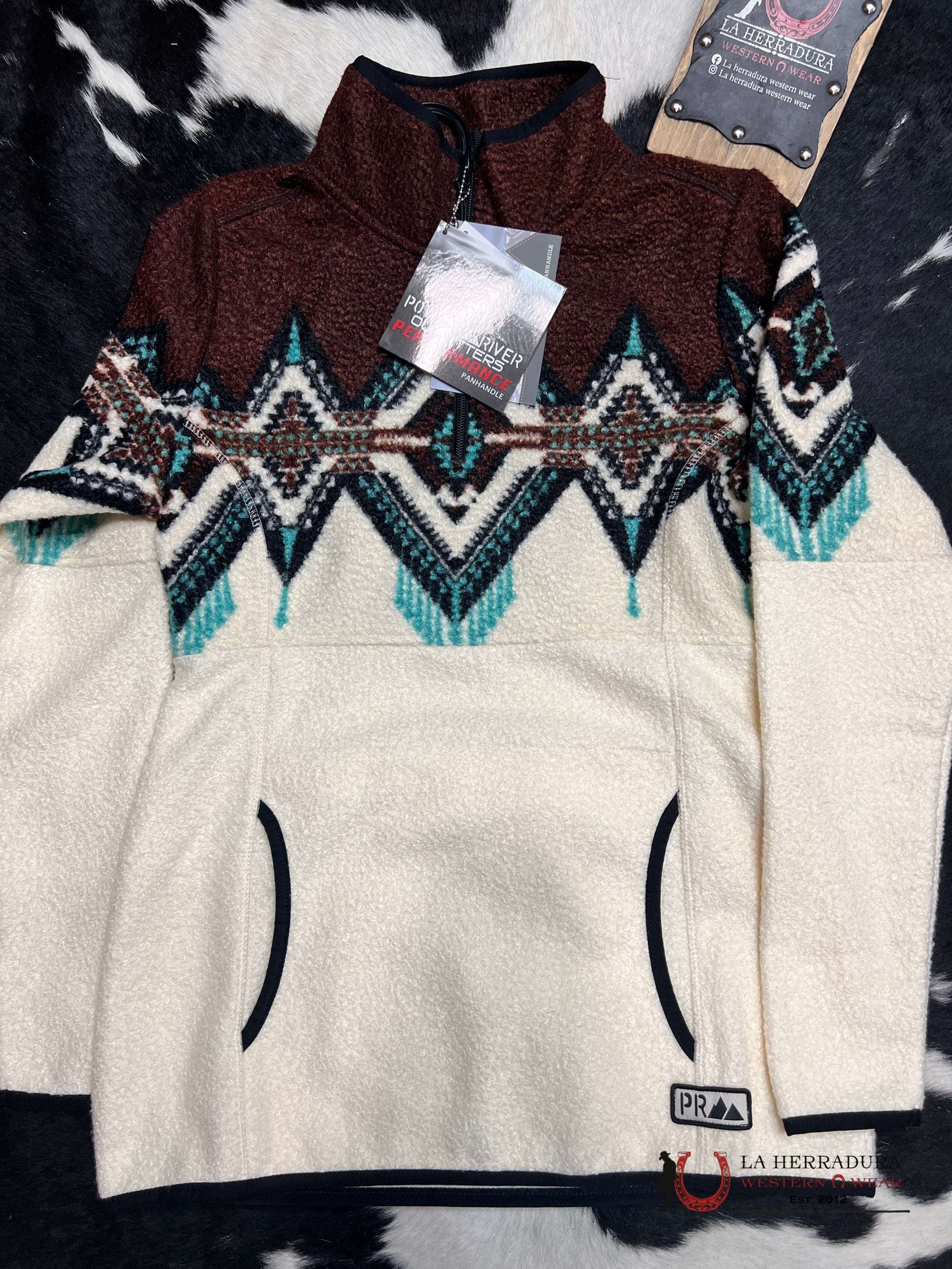 Rock&Roll Womens Brown/Teal Aztec Jacket Ropa Mujeres