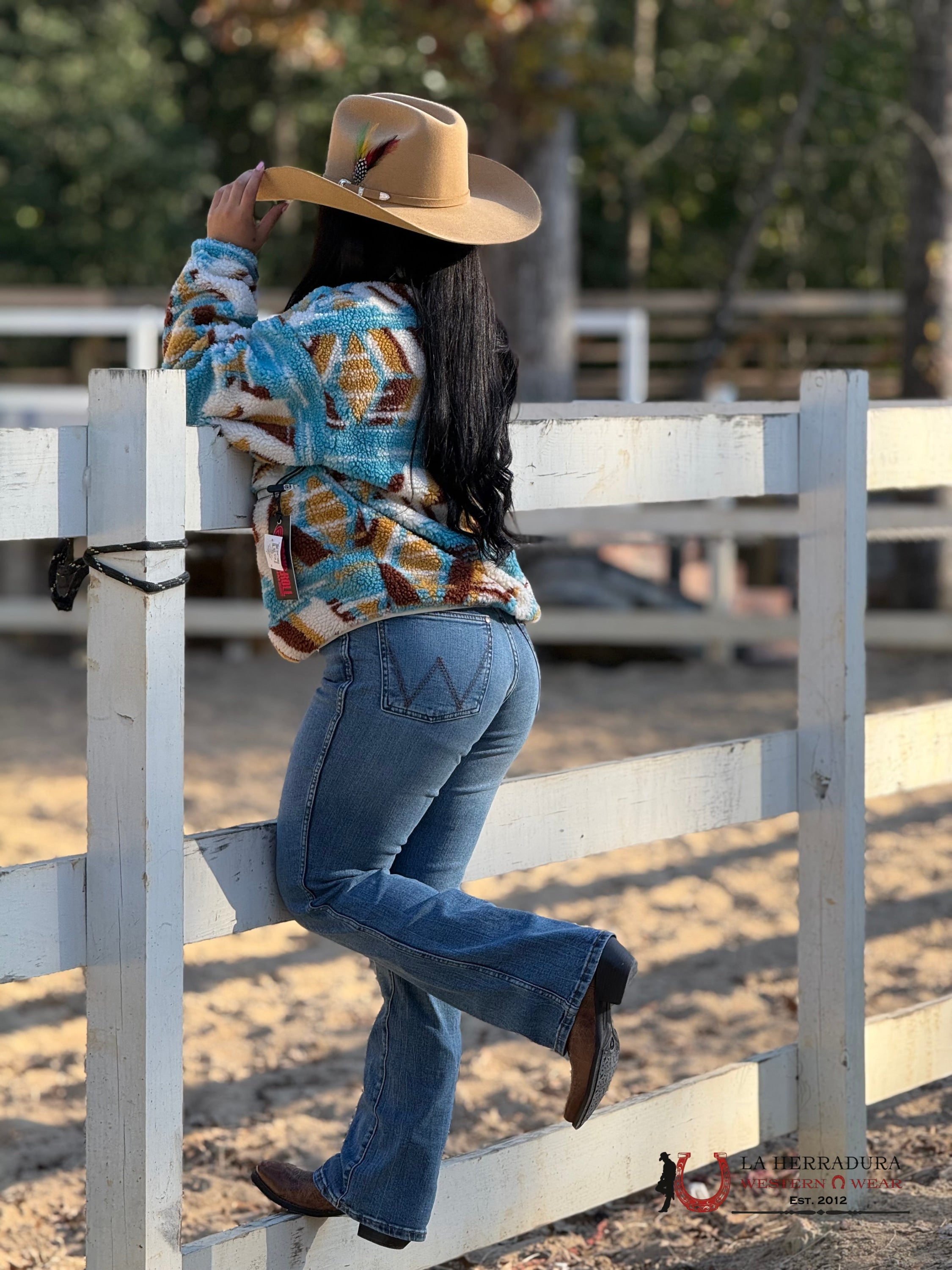 Rock&Roll Womens Abstract Print Sherpa Yellow Ropa Mujeres