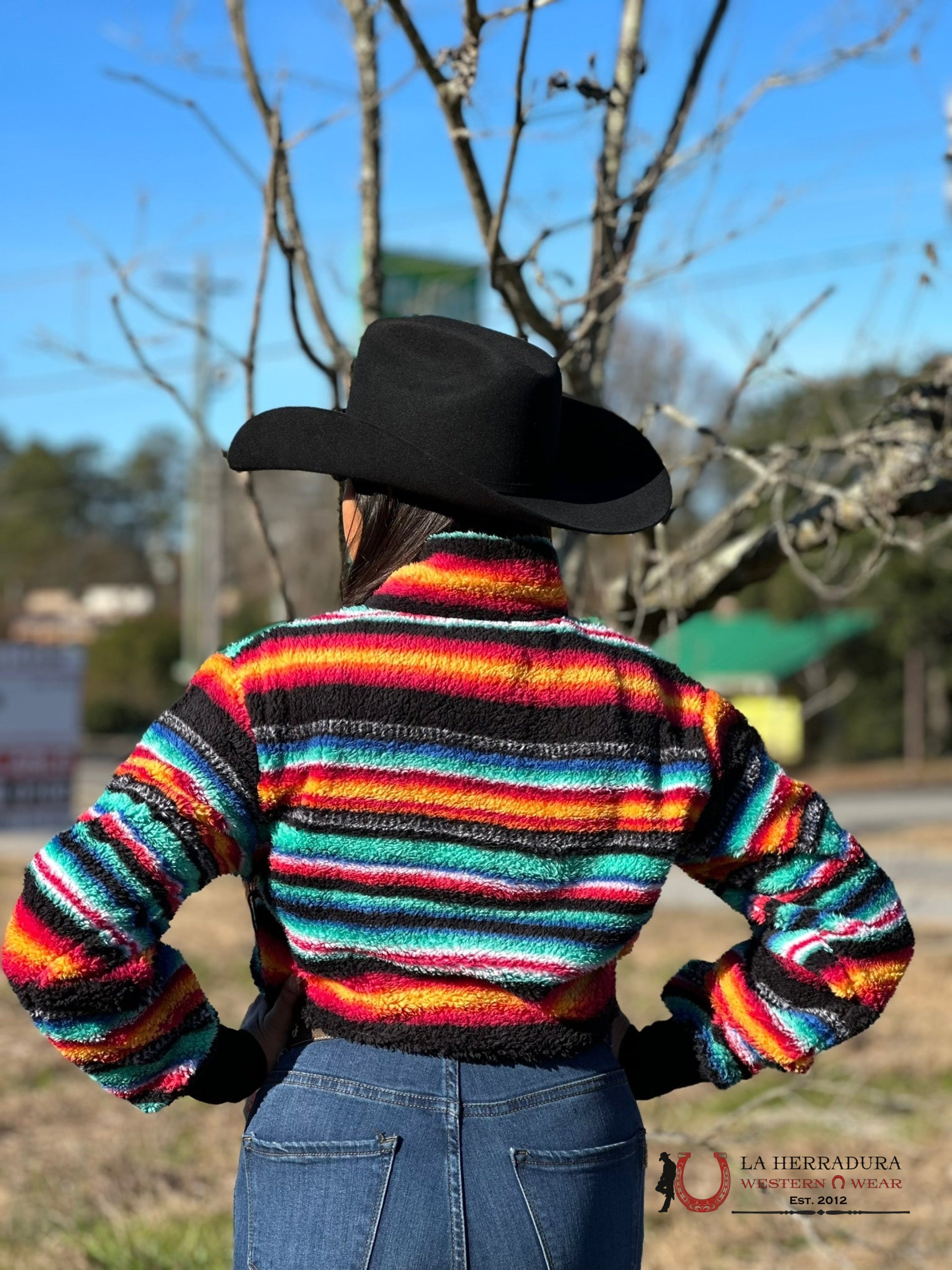 Rock&Roll Womens Multi Stripe All Over Print Pullover Ropa Mujeres