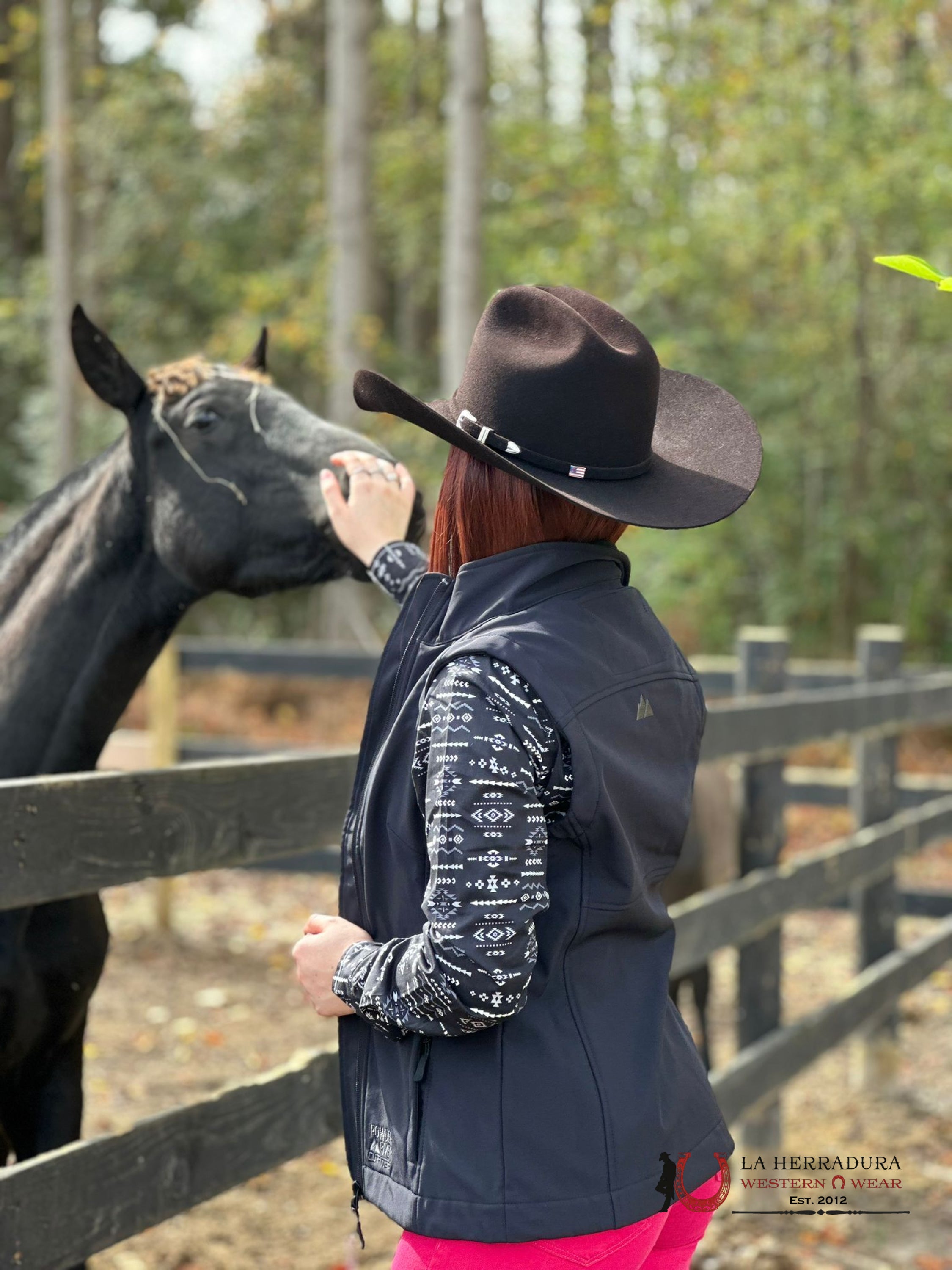 Rock&Roll Womens Panhandle Black Vest Ropa Mujeres