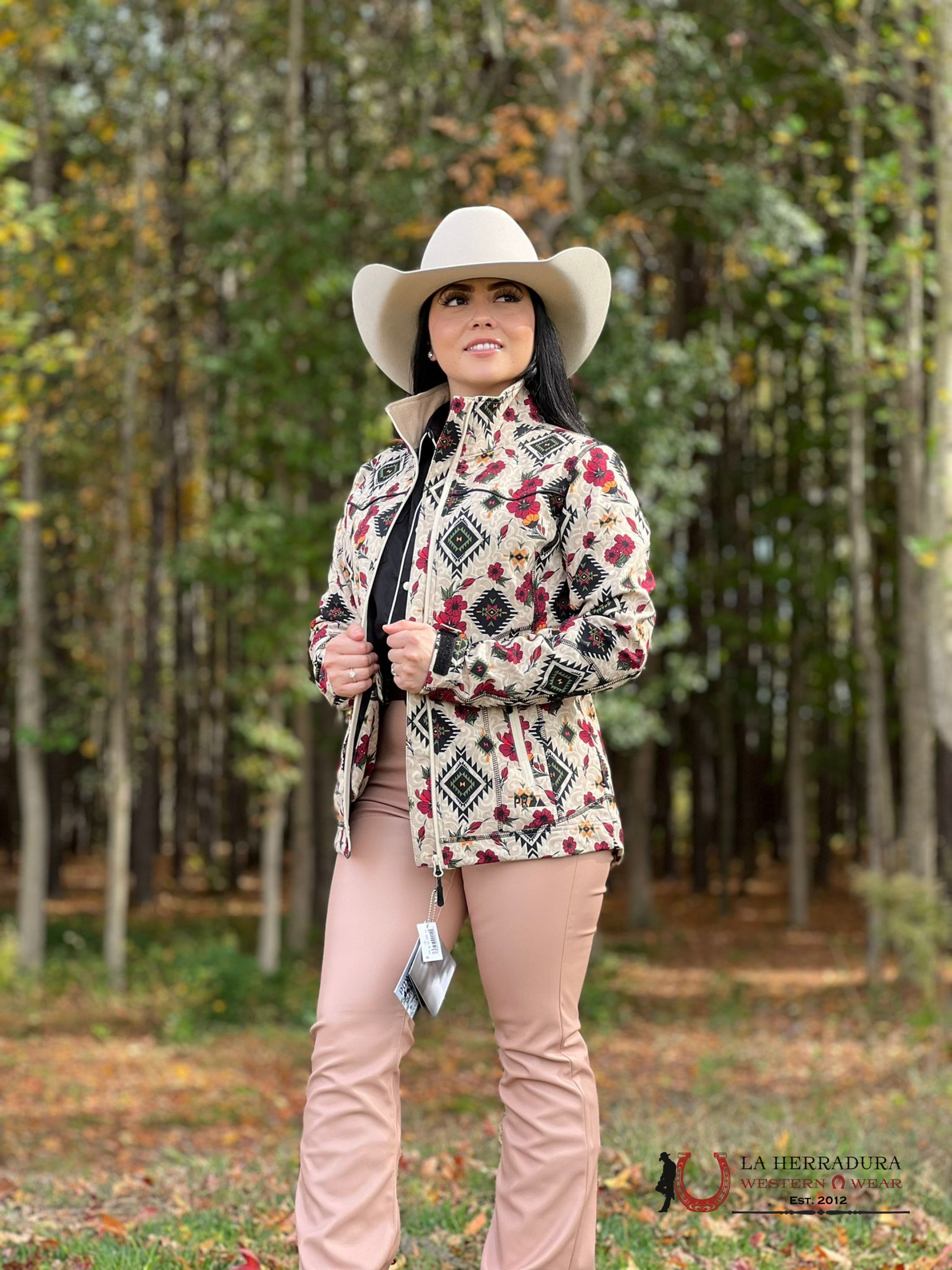 Rock&Roll Womens Panhandle Natural Aztec Flowers Ropa Mujeres