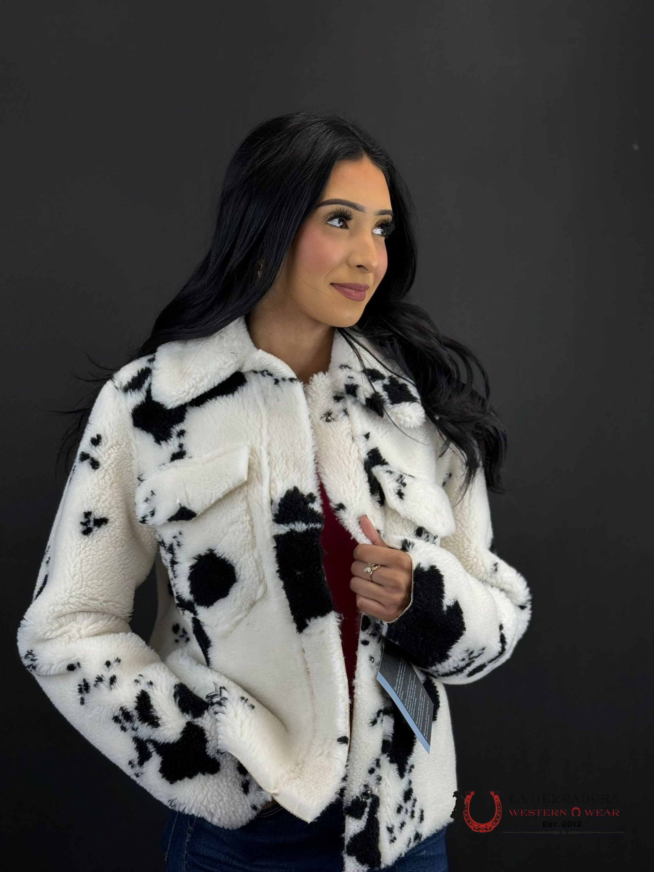 Rock&Roll Womens Panhandle Natural Print Micro Berber Jacket Ropa Mujeres