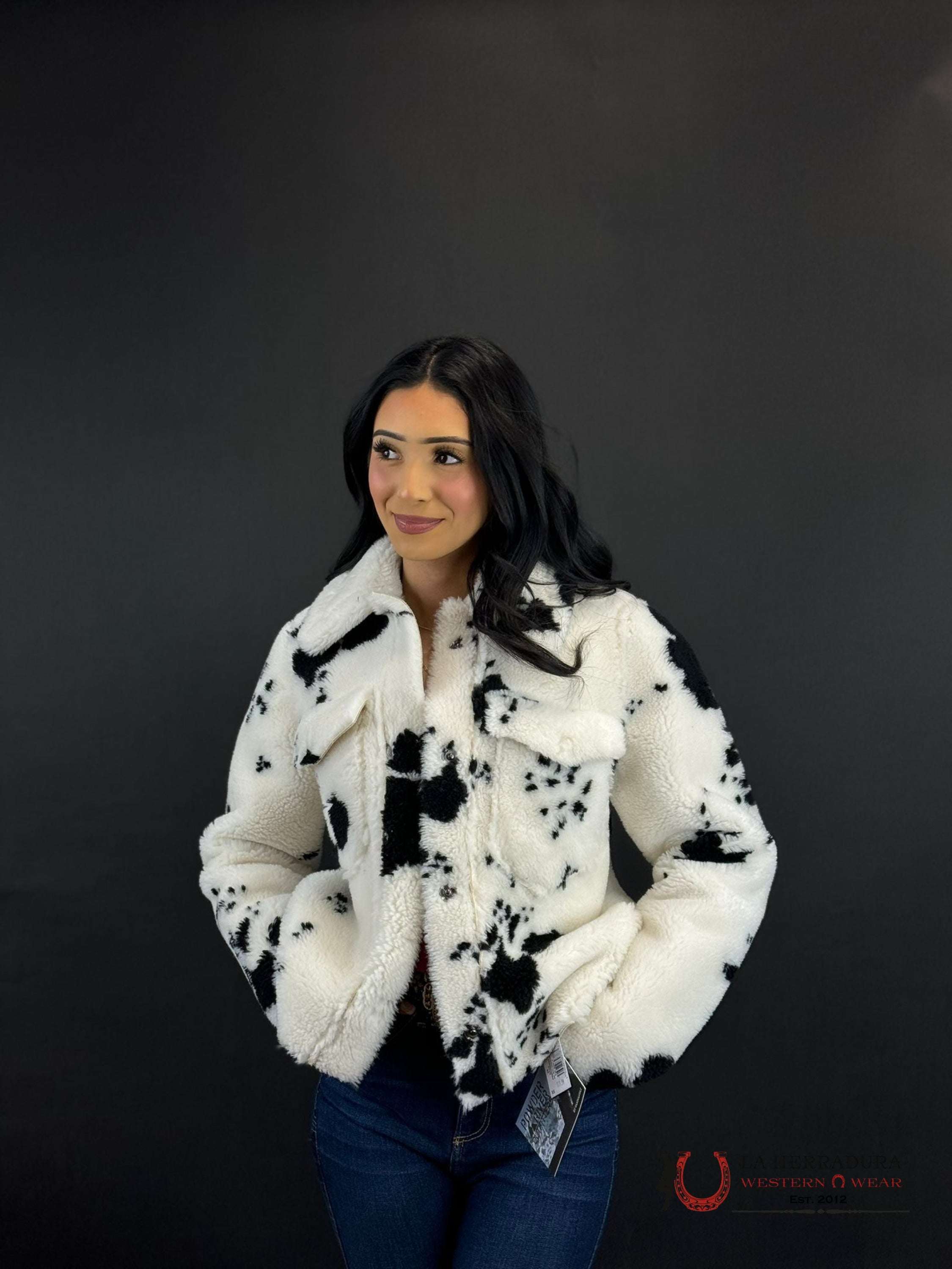 Rock&Roll Womens Panhandle Natural Print Micro Berber Jacket Ropa Mujeres